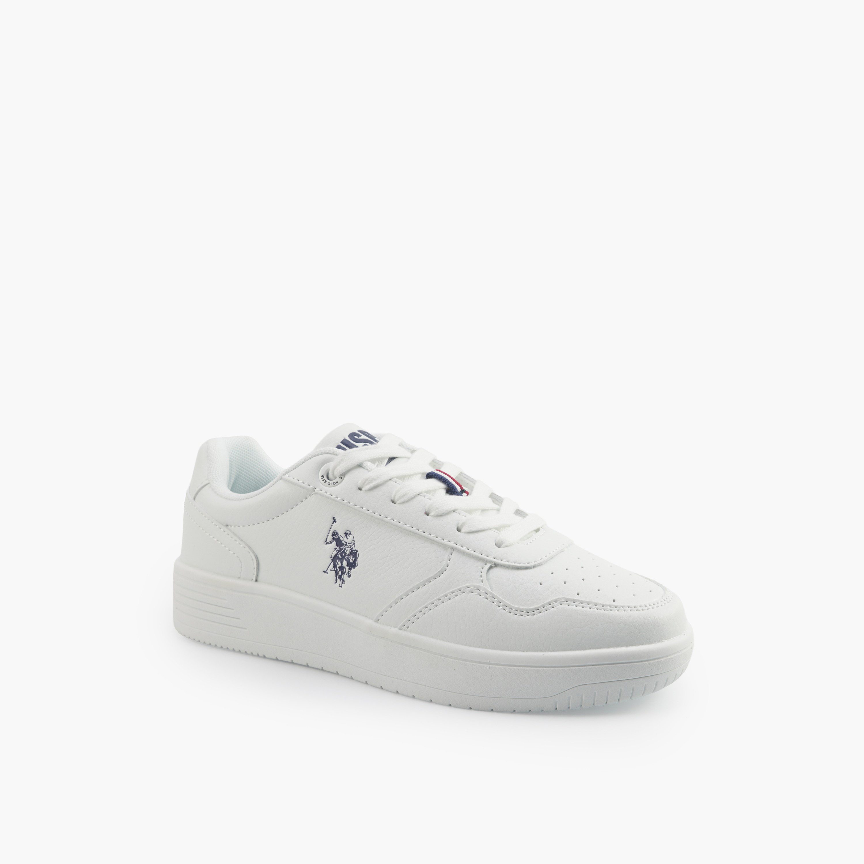 U.S. Polo Assn Women Logo Lace-Up Ankle Sneakers-women-shoes-sneakers-image-1