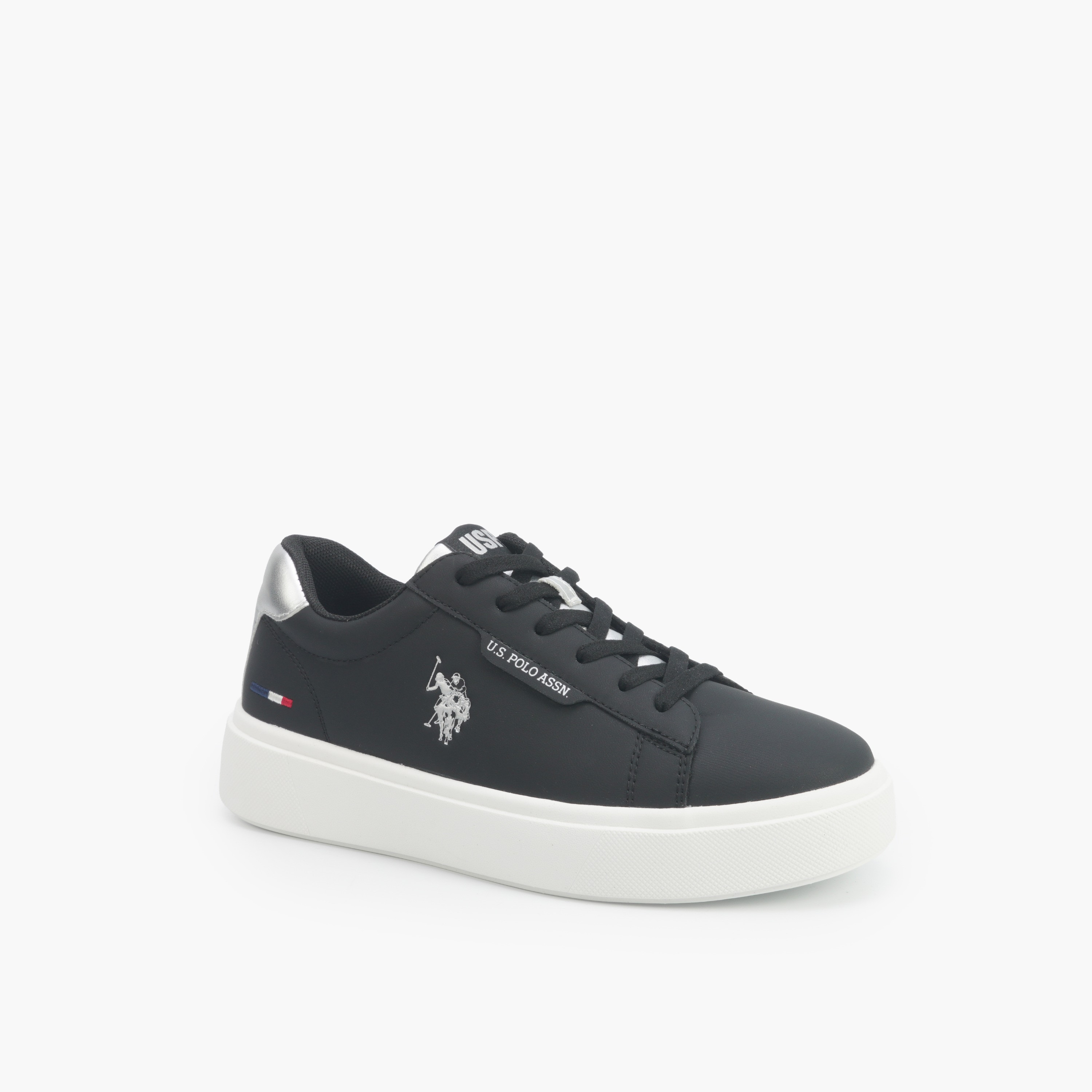 U.S. Polo Assn Women Lace-Up Ankle Sneakers-women-shoes-sneakers-image-1