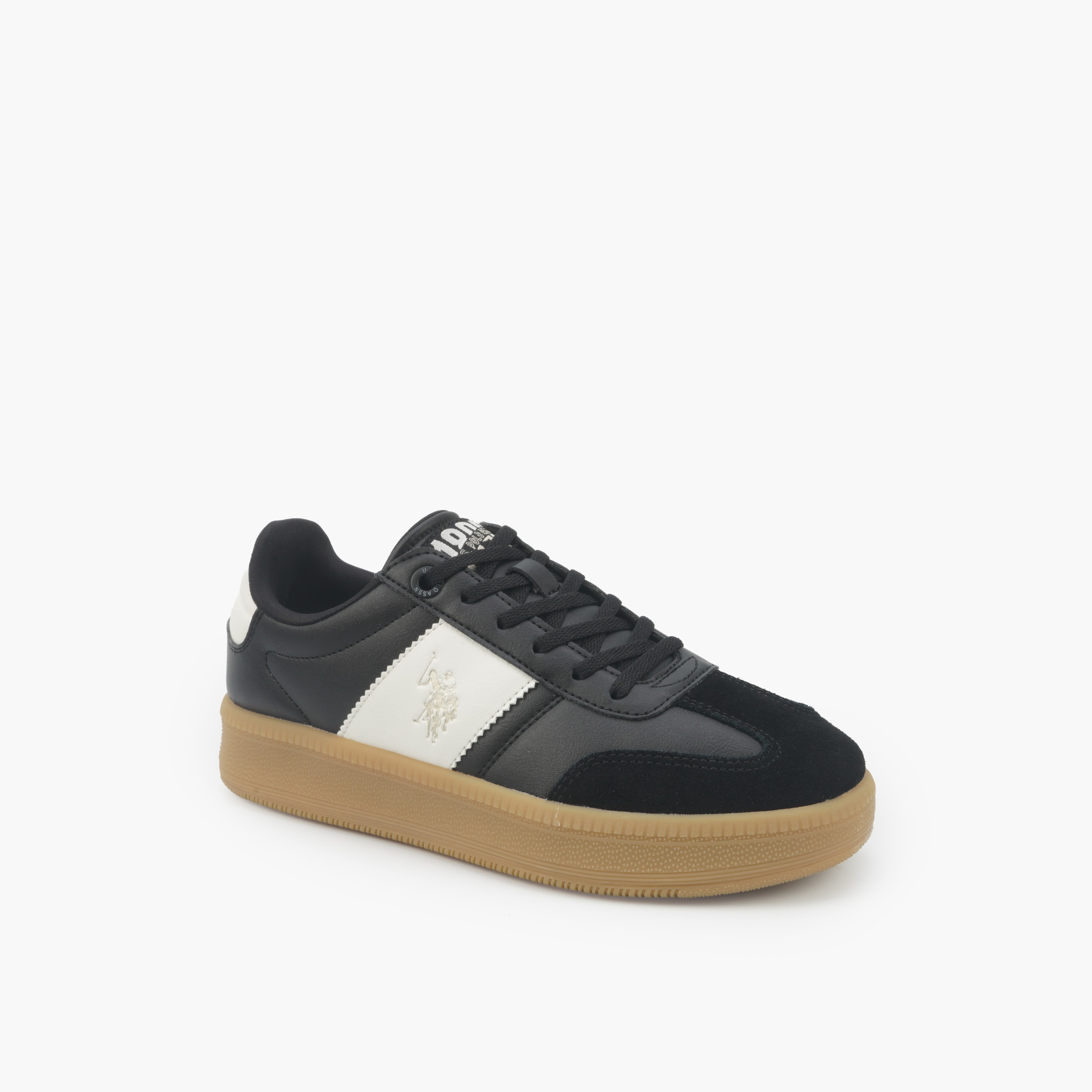 حذاء سنيكرز بطول الكاحل ورباط إغلاق للنساء من يو إس بولو أسن-women-shoes-sneakers-image-1