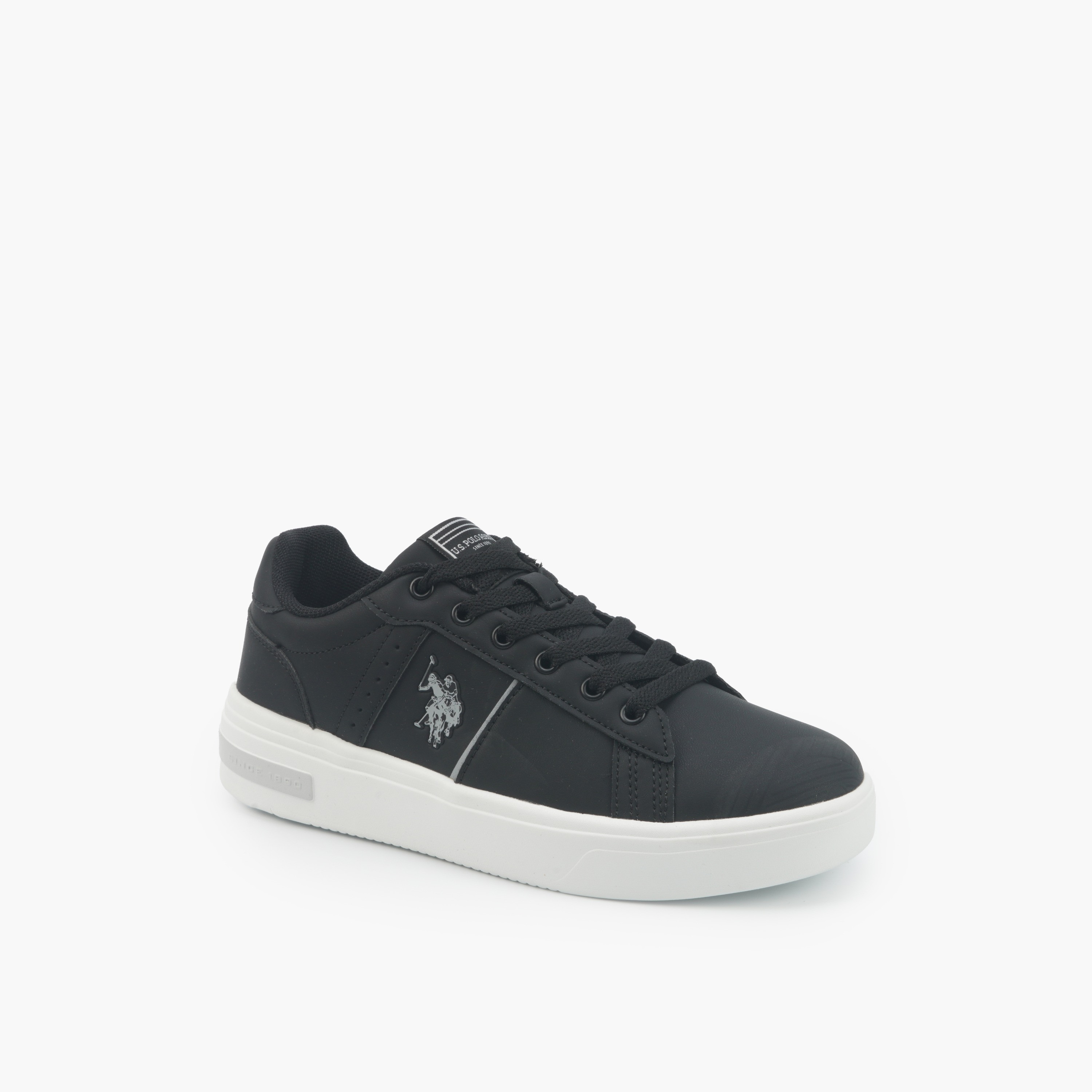 حذاء سنيكرز بطول الكاحل ورباط إغلاق للنساء من يو إس بولو أسن-women-shoes-sneakers-image-1