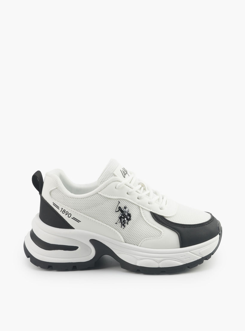 حذاء سنيكرز بقوالب ملونة وطول الكاحل ورباط إغلاق للنساء من يو إس بولو أسن-women-shoes-sneakers-image-2