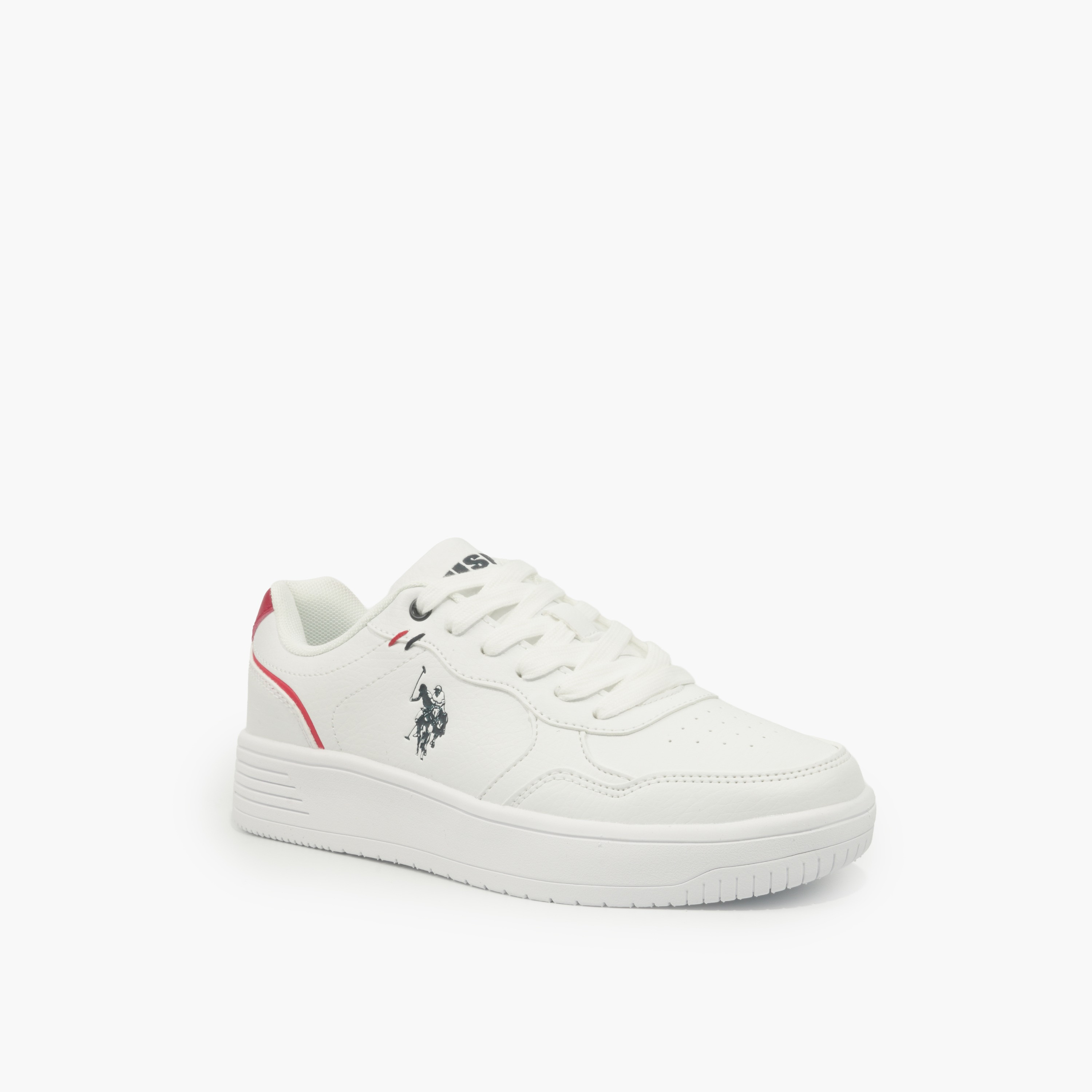 U.S. Polo Assn Women Lace-Up Ankle Sneakers-women-shoes-sneakers-image-1