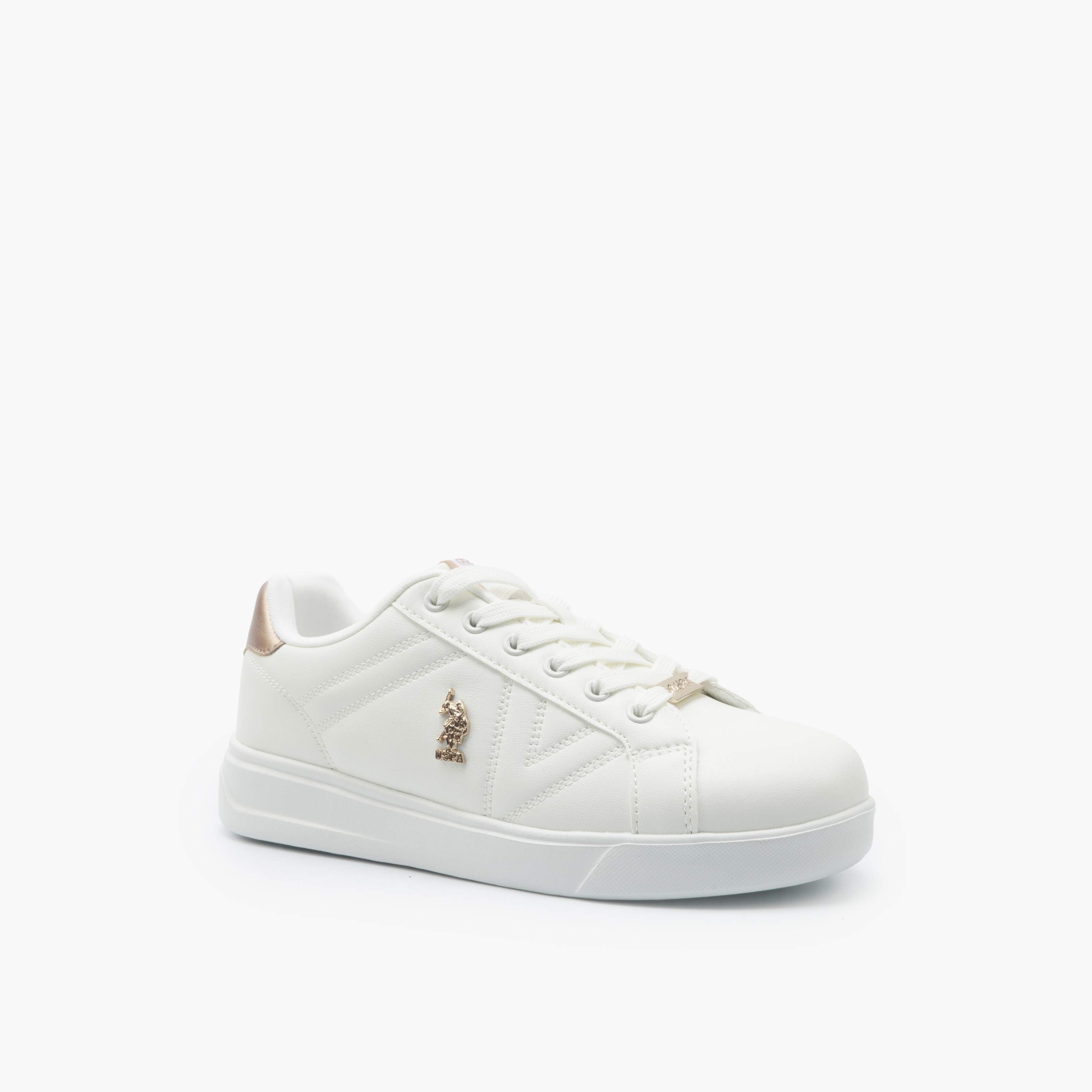 حذاء سنيكرز للكاحل بشعار ورباط إغلاق للنساء من يو إس بولو أسن-women-shoes-sneakers-image-1