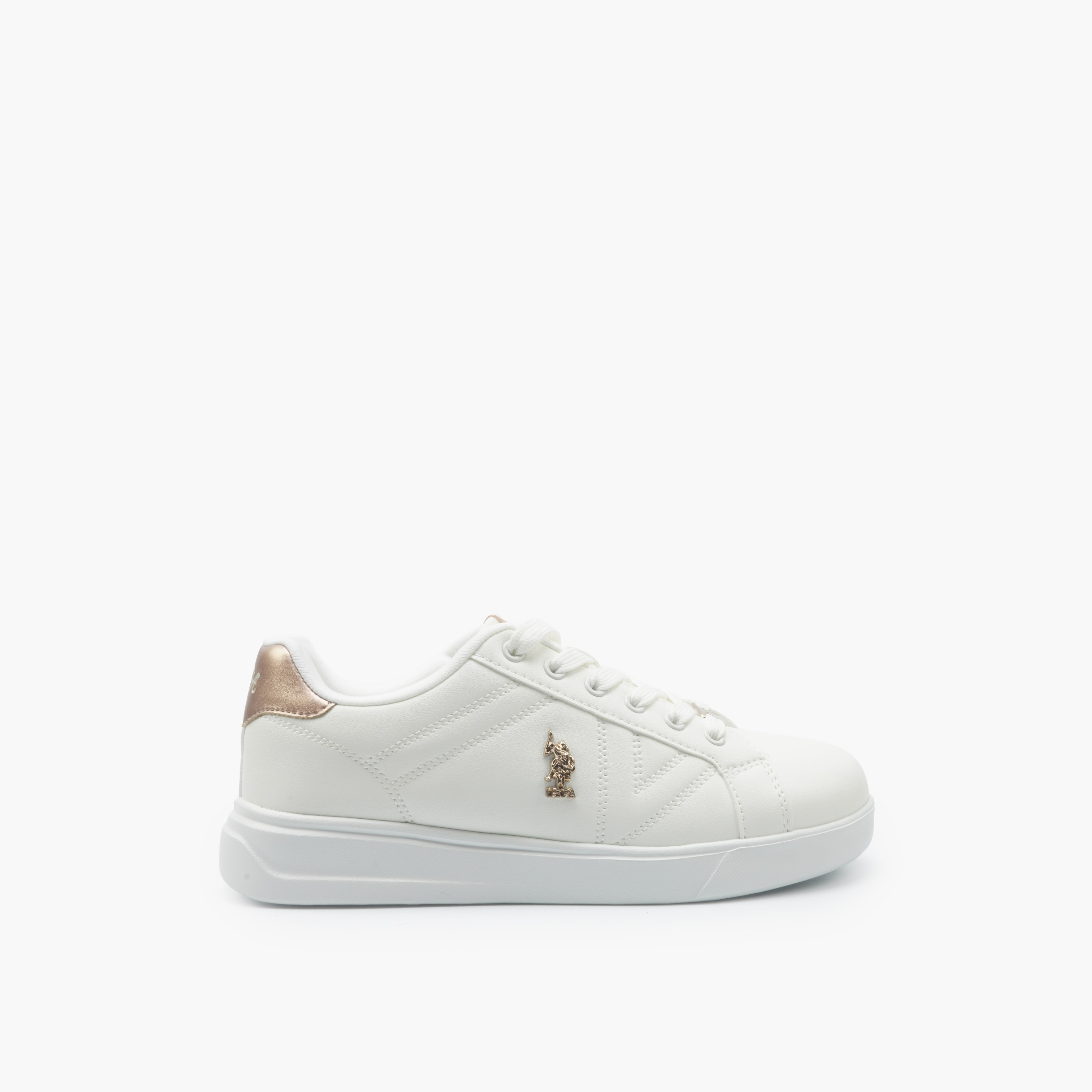 حذاء سنيكرز للكاحل بشعار ورباط إغلاق للنساء من يو إس بولو أسن-women-shoes-sneakers-image-2