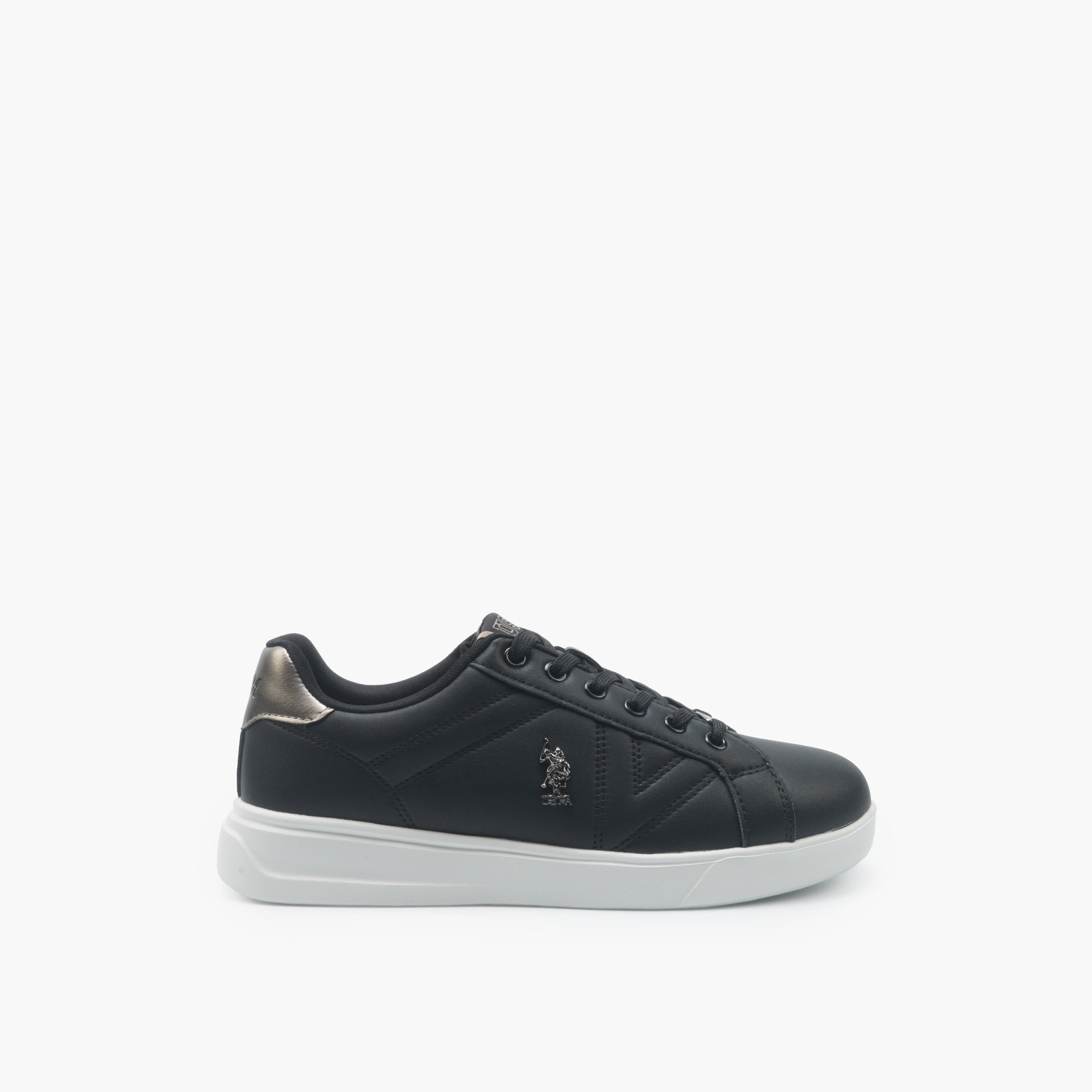 حذاء سنيكرز للكاحل بشعار ورباط إغلاق للنساء من يو إس بولو أسن-women-shoes-sneakers-image-2