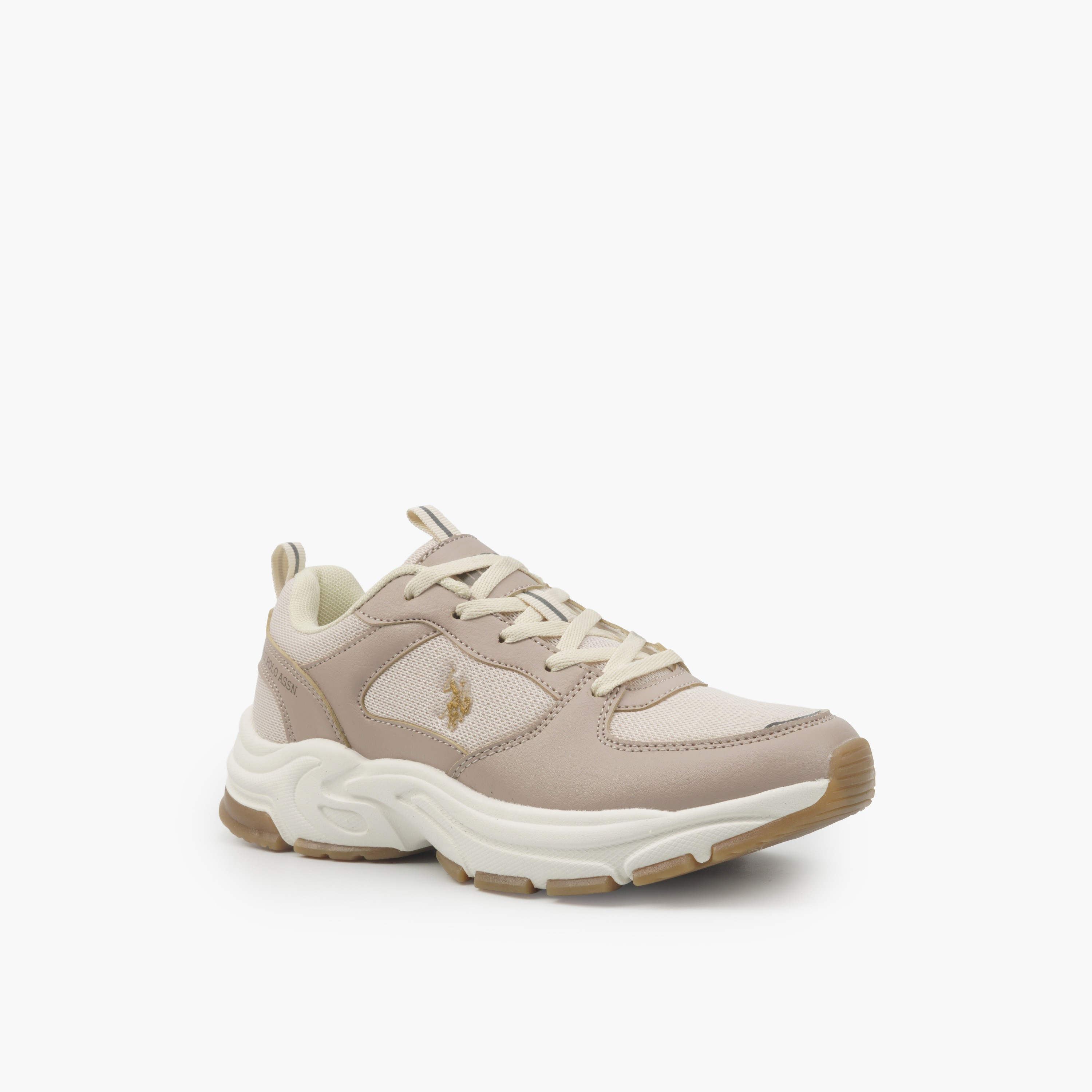 U.S. Polo Assn Women Logo Lace-Up Ankle Sneakers-women-shoes-sneakers-image-1