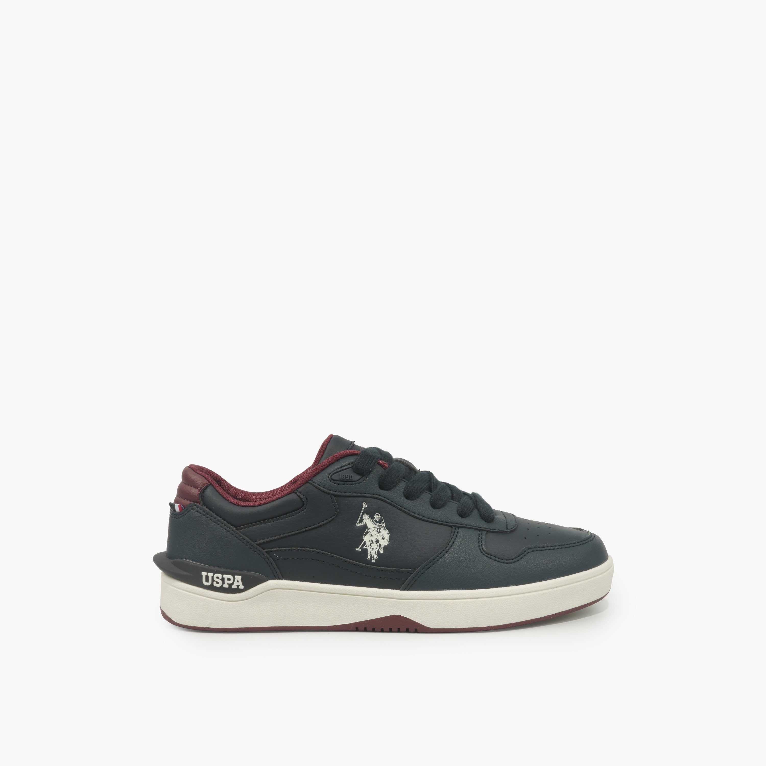 حذاء سنيكرز بطول الكاحل ورباط إغلاق وطبعات شعار للرجال من يو إس بولو أسن-men-shoes-sneakers-image-2