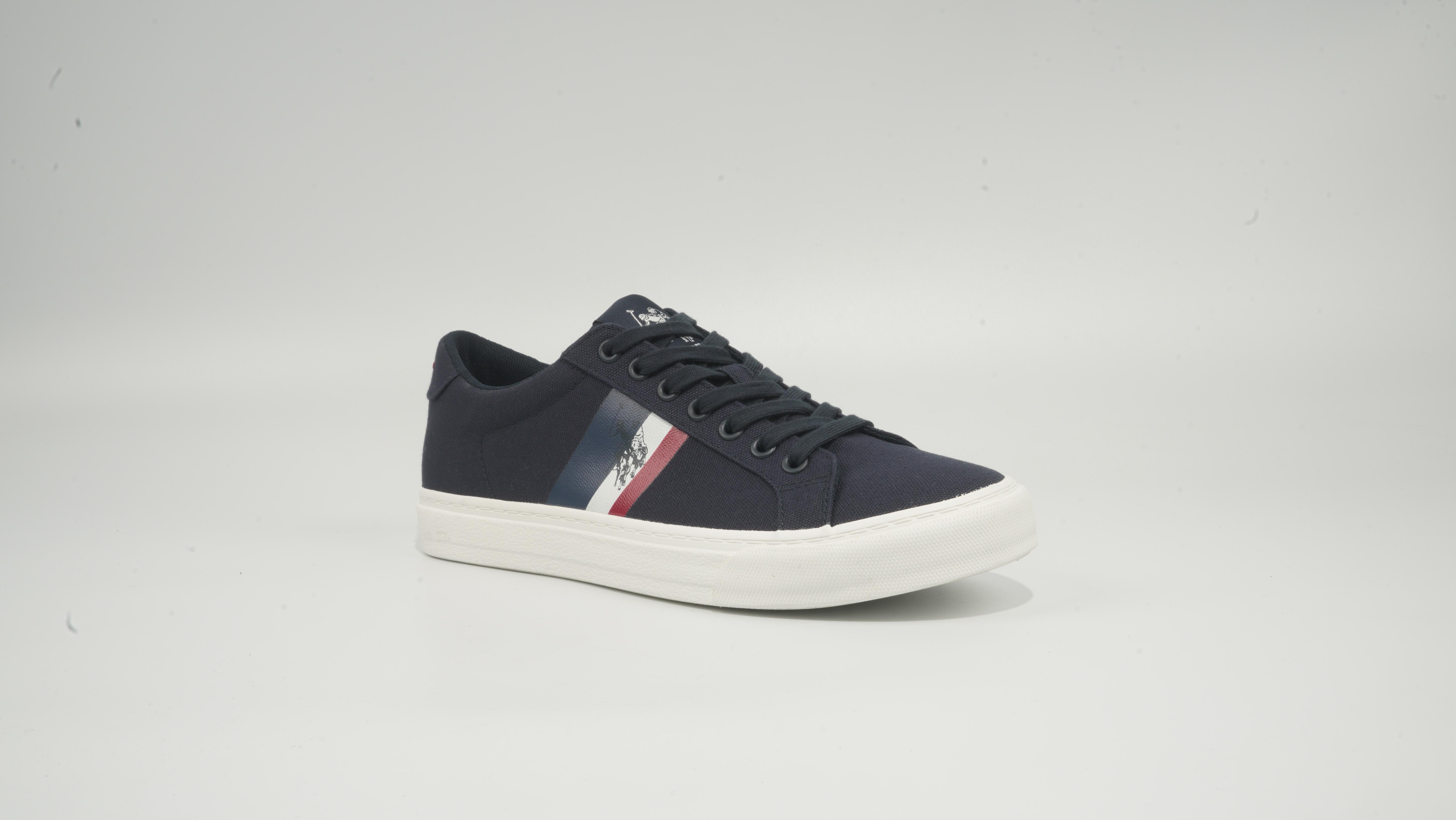 U.S. Polo Assn Men COSTA GLB 6FX Striped Lace-Up Ankle Sneakers-men-shoes-sneakers-image-1