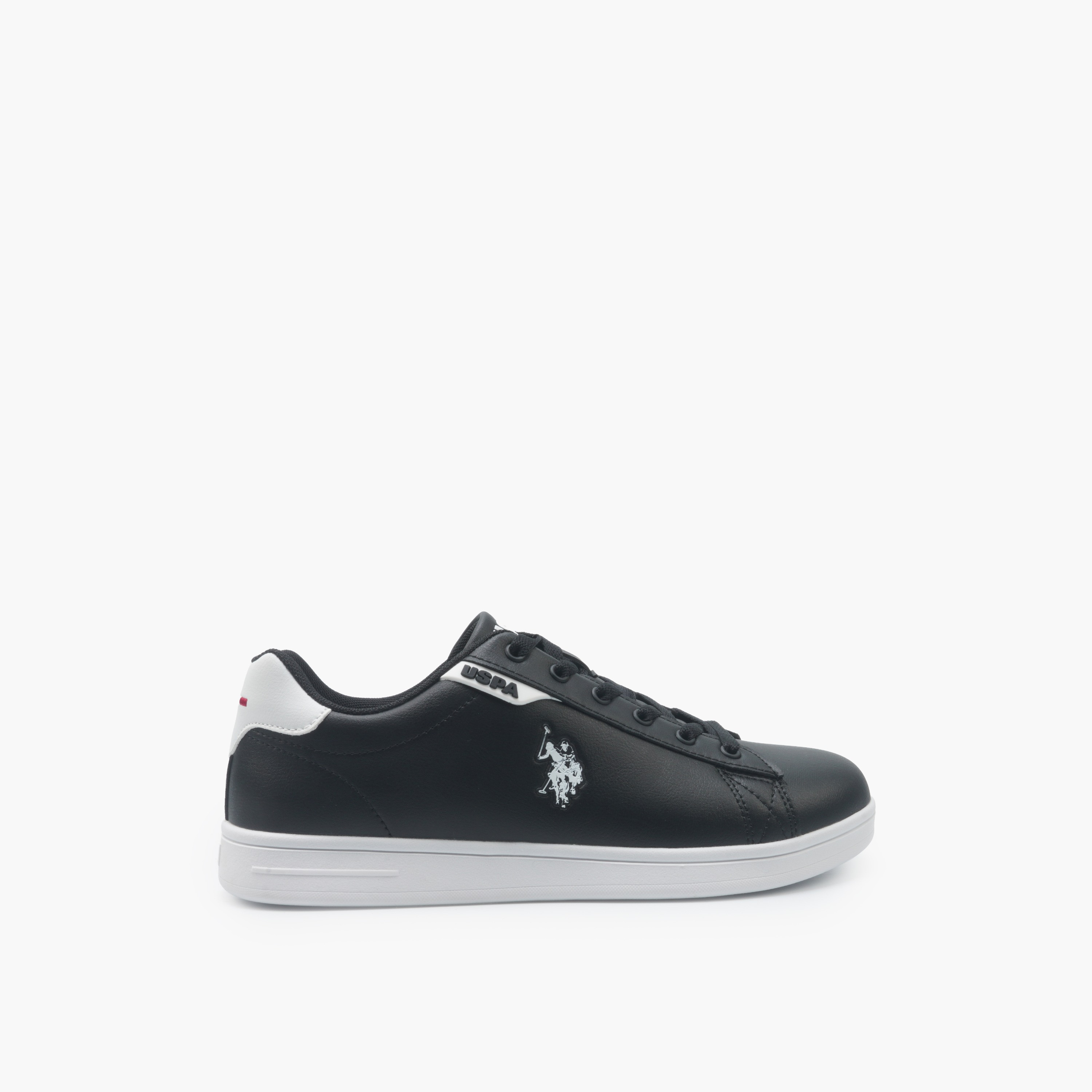 حذاء سنيكرز للكاحل بشعار ورباط إغلاق للرجال من يو إس بولو أسن-men-shoes-sneakers-image-2
