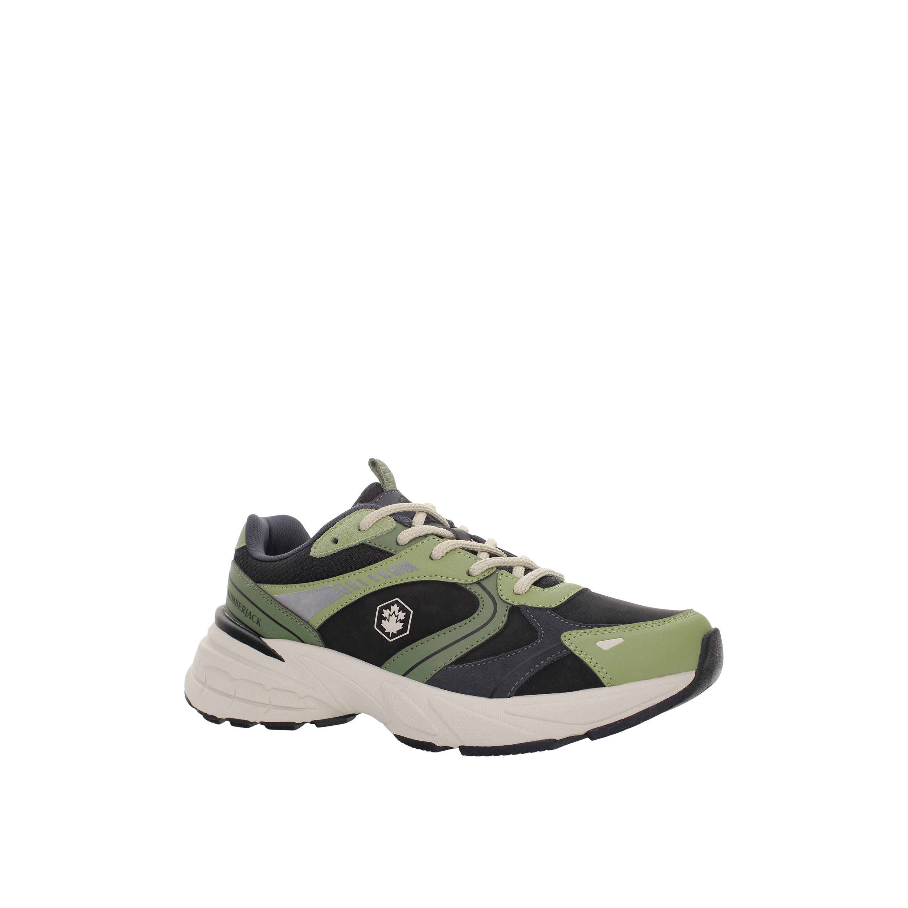 Lumberjack Men MONEY Panelled Lace-Up Sneakers-men-shoes-sneakers-image-1