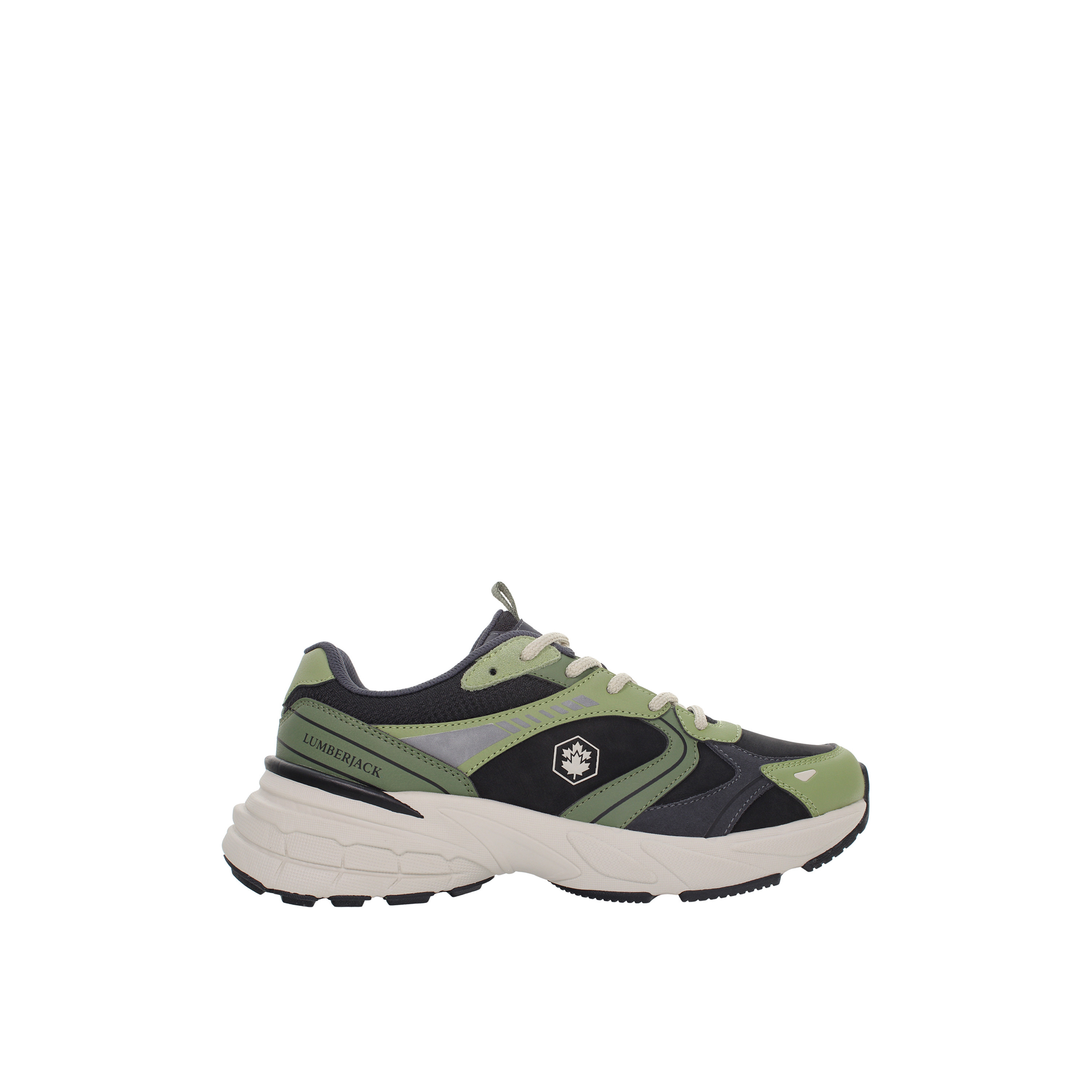 Lumberjack Men MONEY Panelled Lace-Up Sneakers-men-shoes-sneakers-image-2