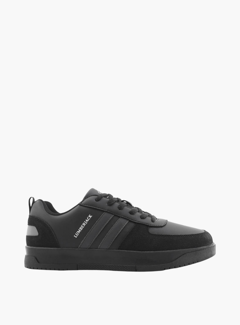 Lumberjack Men's Panelled Lace-Up Sneakers-men-shoes-sneakers-image-2