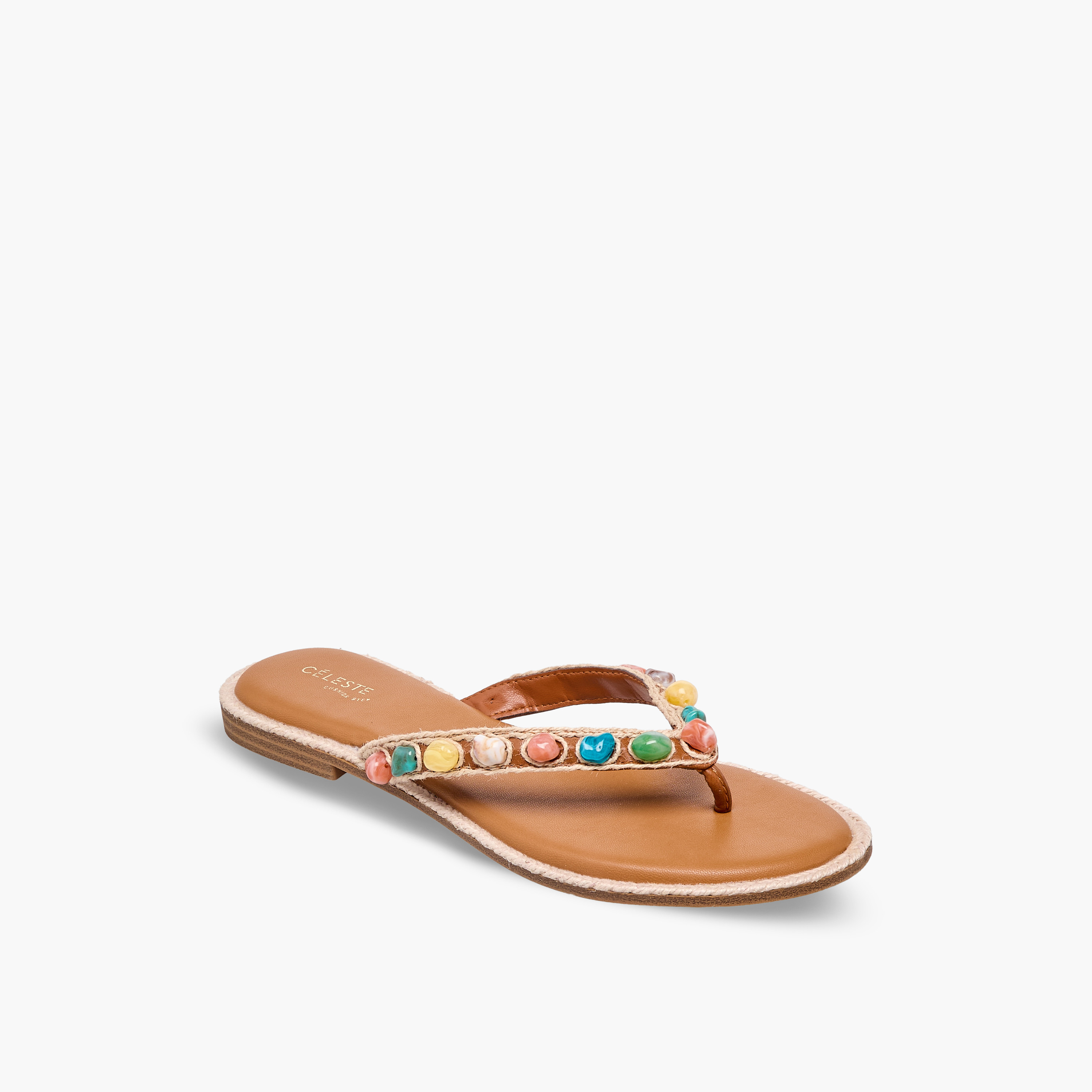 Celeste Women Embellished Slip-On Sandals-women-shoes-sandals-flats-image-2