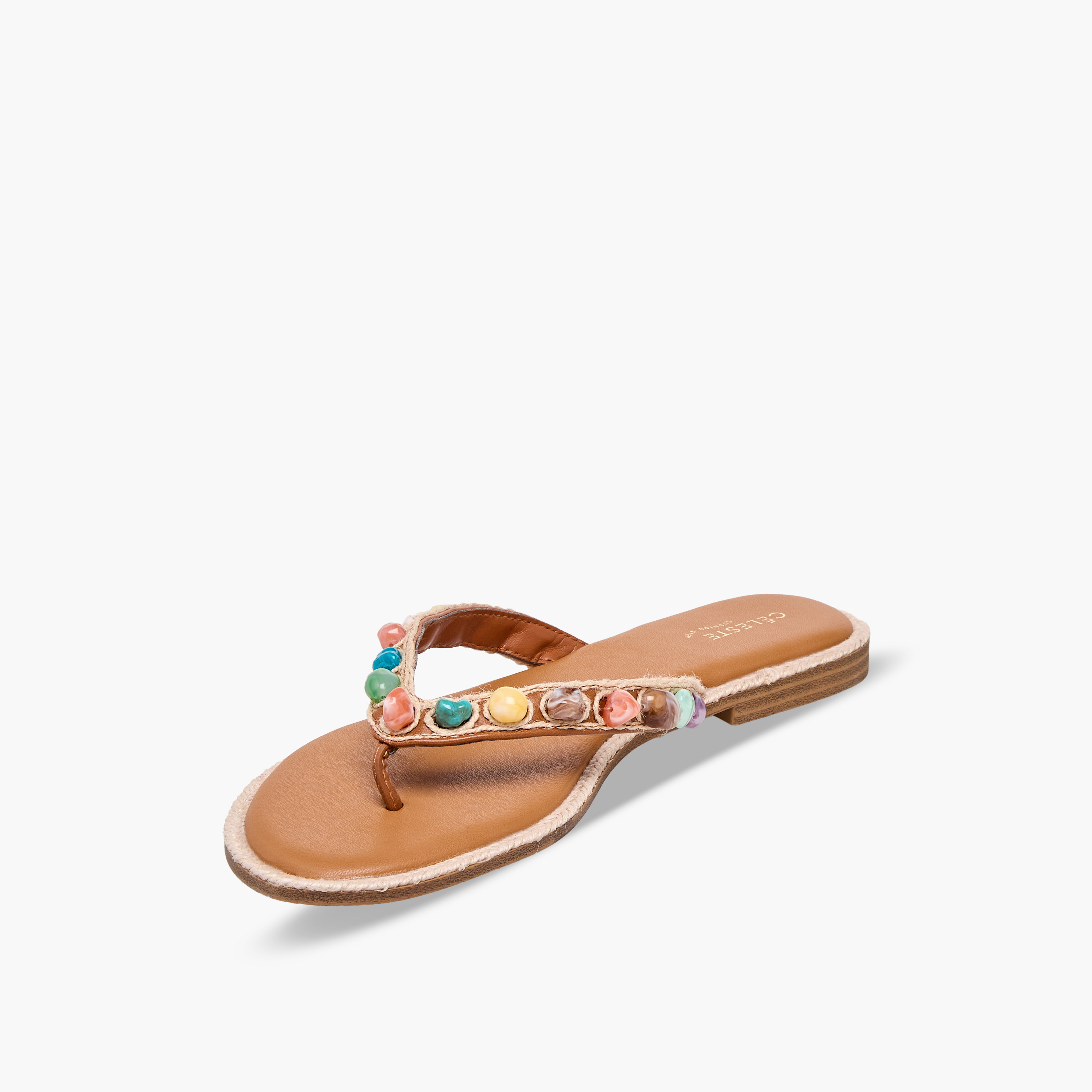Celeste Women Embellished Slip-On Sandals-women-shoes-sandals-flats-image-4