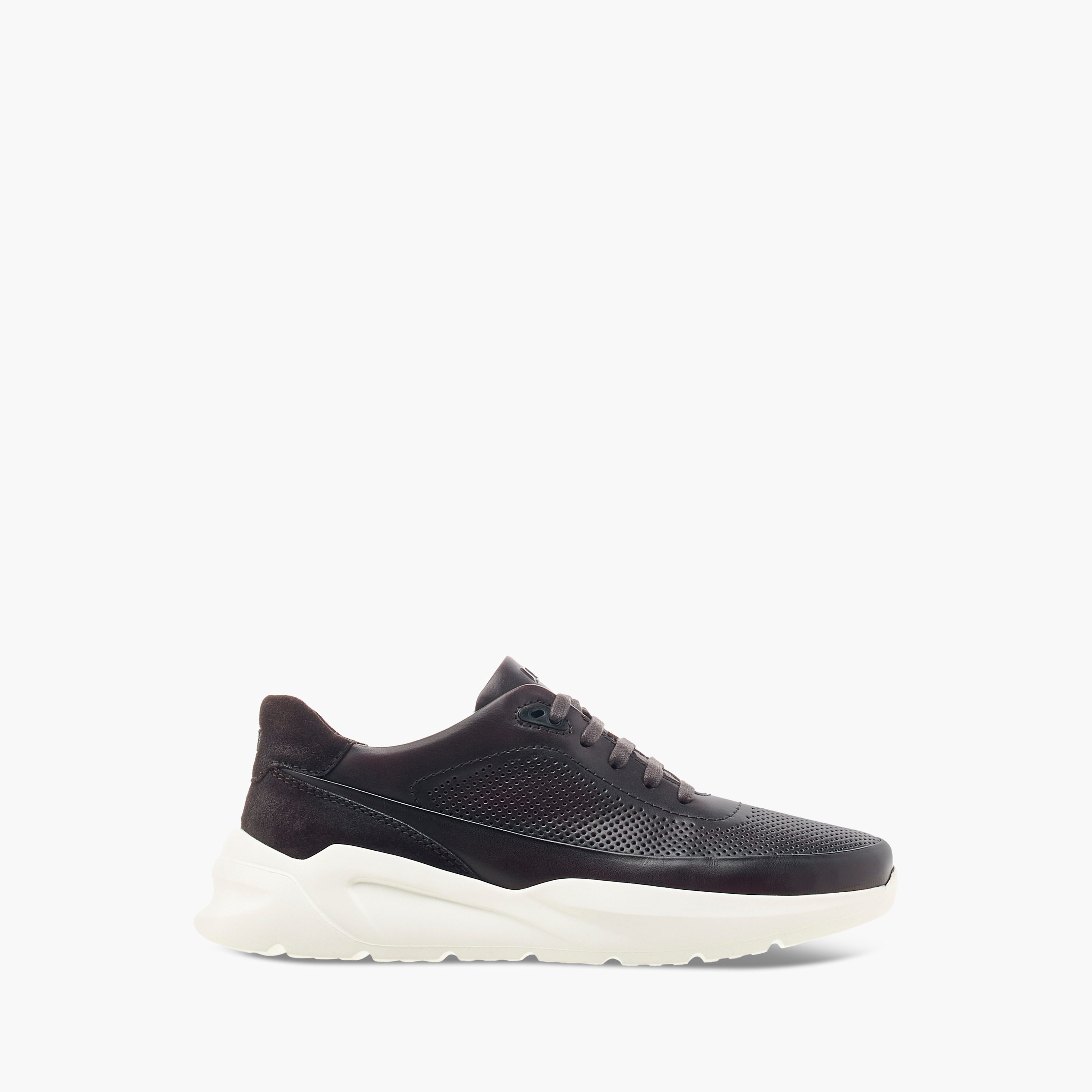 Duchini Men's Leather Textured Lace-Up Ankle Sneakers-men-shoes-sneakers-image-3