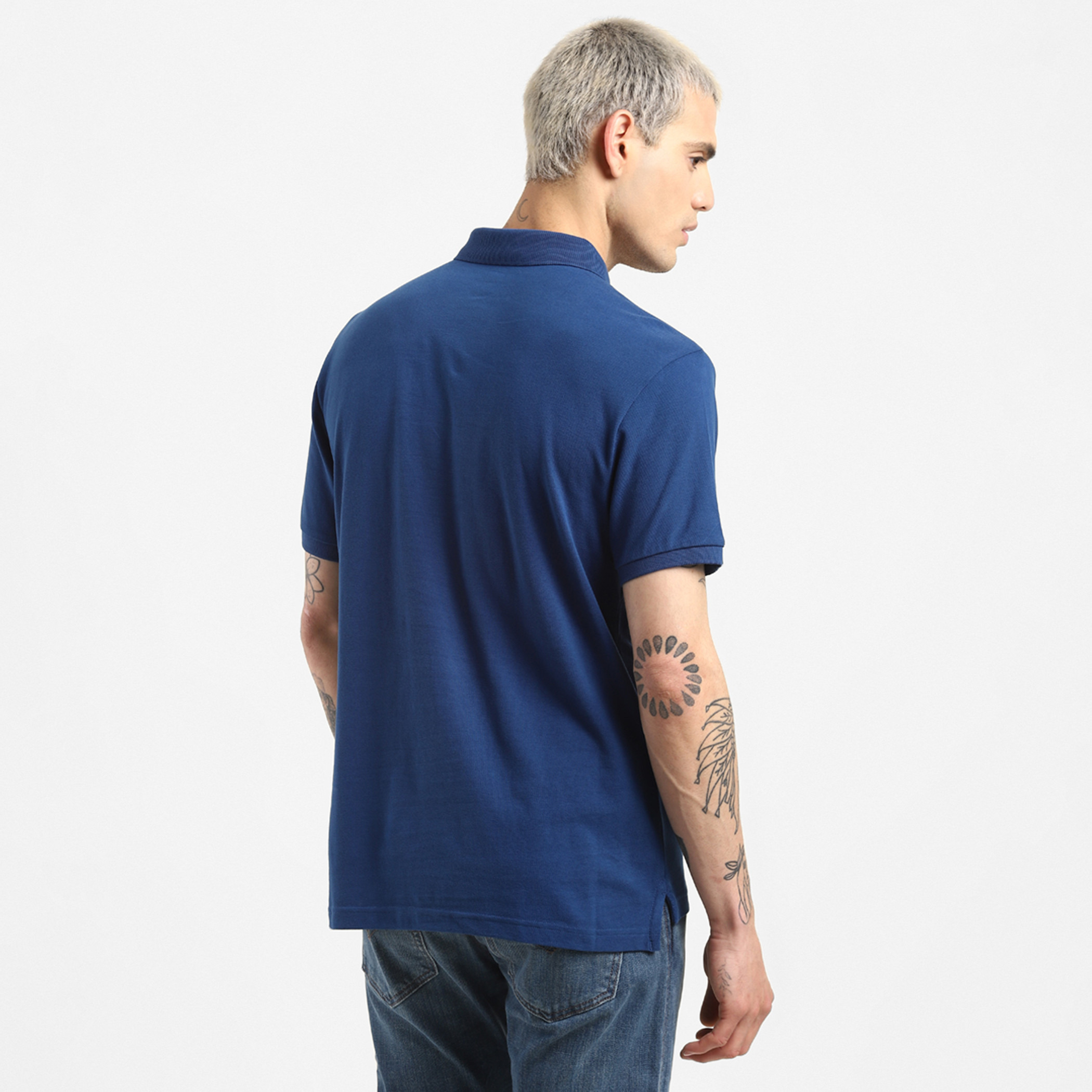 Levi's Men Blue Logo Short Sleeves Polo T-Shirt-men-clothing-tshirtsandpolos-polos-image-2