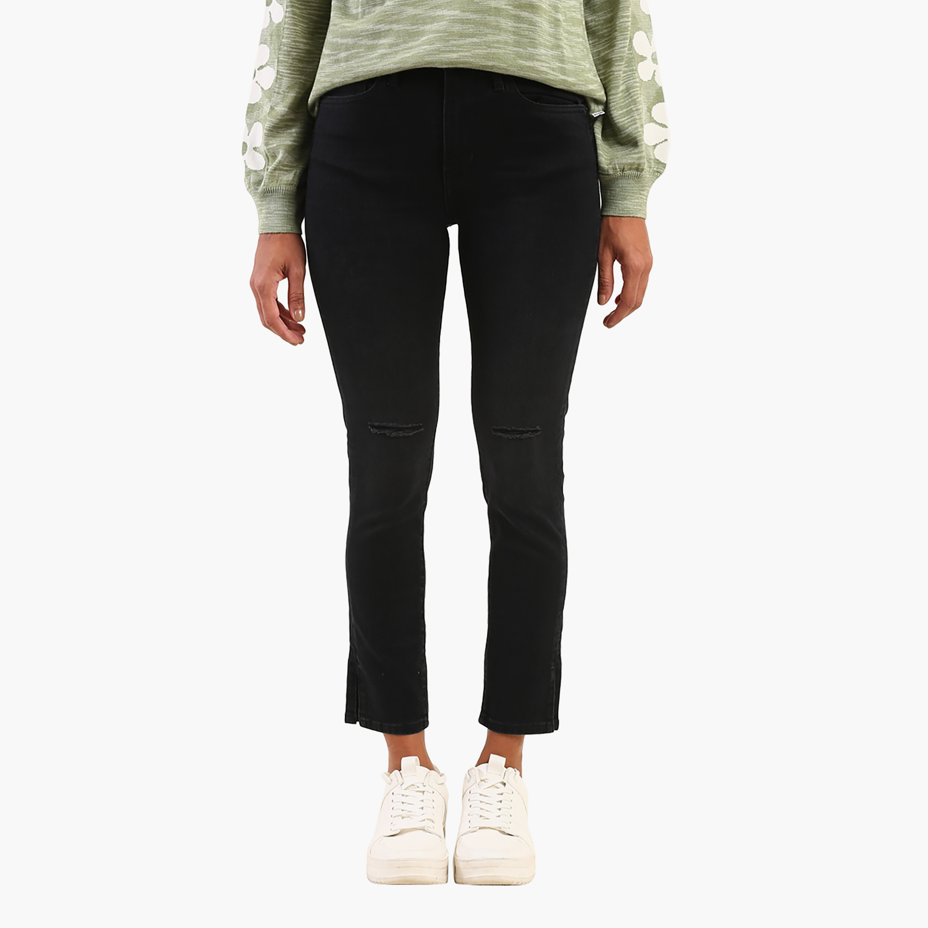 Levi's 721 Skinny Fit Black 5 Pockets Women's Jeans-women-clothing-bottoms-jeans-image-1