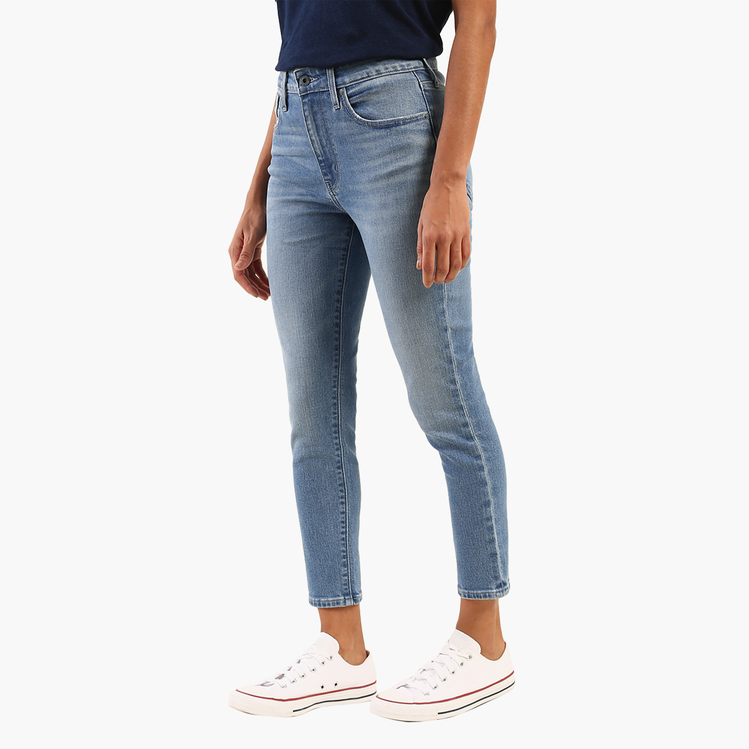 Levi's 721 Skinny Fit Blue 5 Pockets Women's Jeans-women-clothing-bottoms-jeans-image-2
