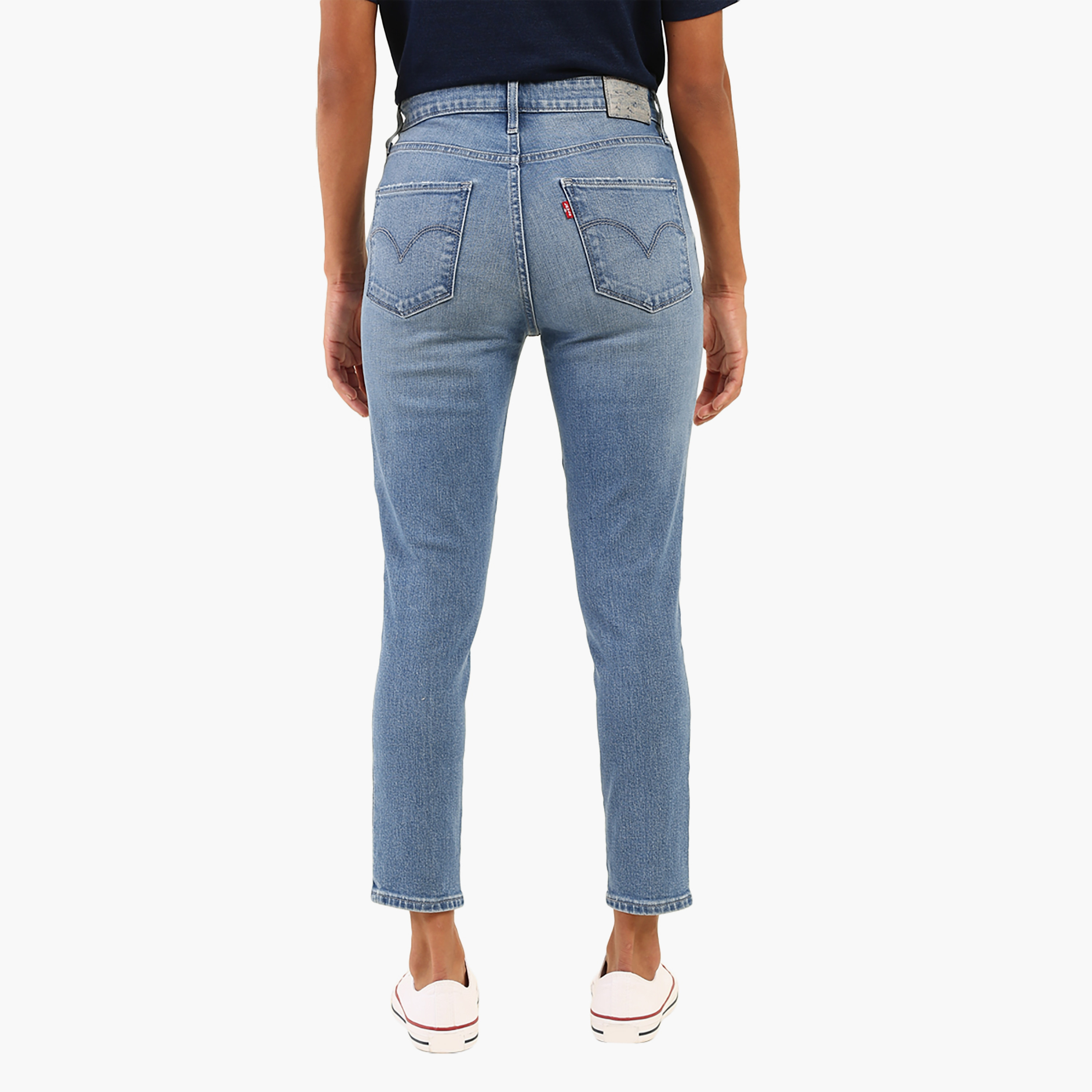 Levi's 721 Skinny Fit Blue 5 Pockets Women's Jeans-women-clothing-bottoms-jeans-image-3