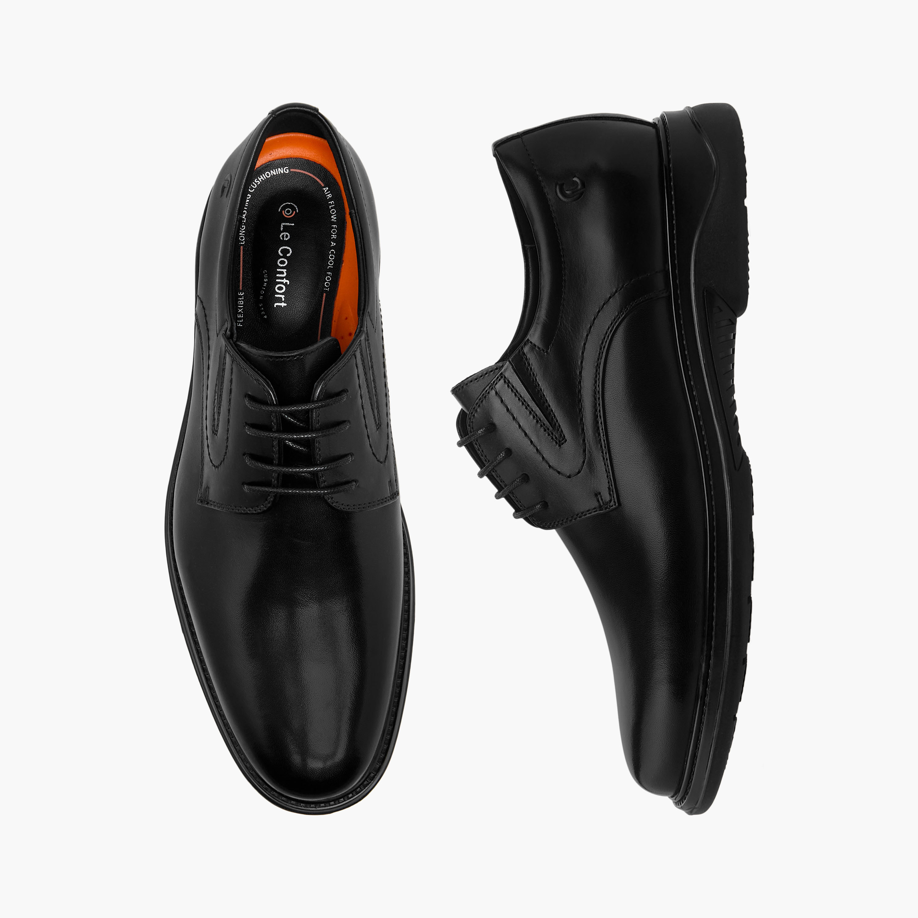 Le Confort Men Genuine Leather Lace-Up Derby Shoes-men-shoes-formalshoes-image-1