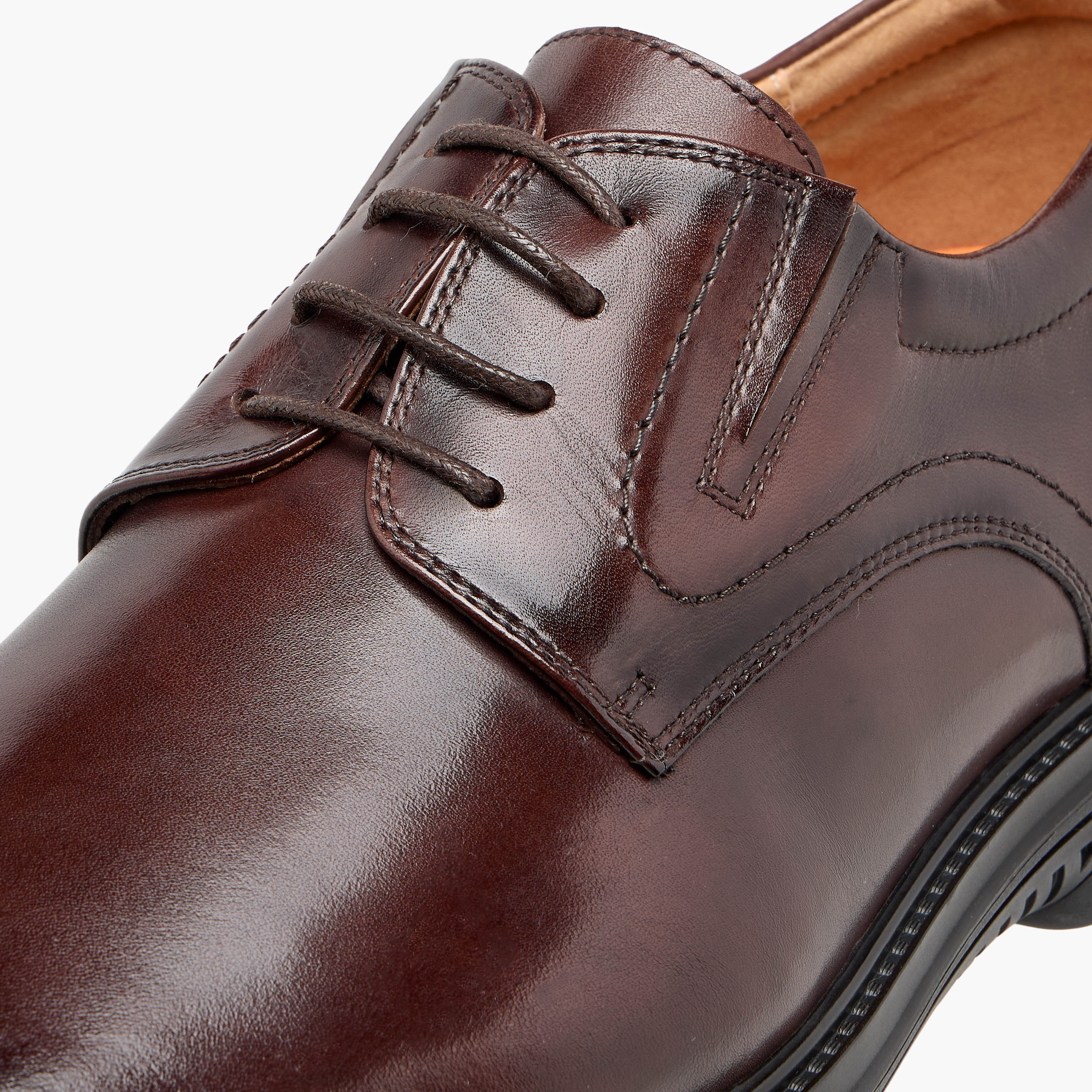 حذاء ديربي جلد طبيعي برباط للرجال من لو كونفور-men-shoes-formalshoes-image-4