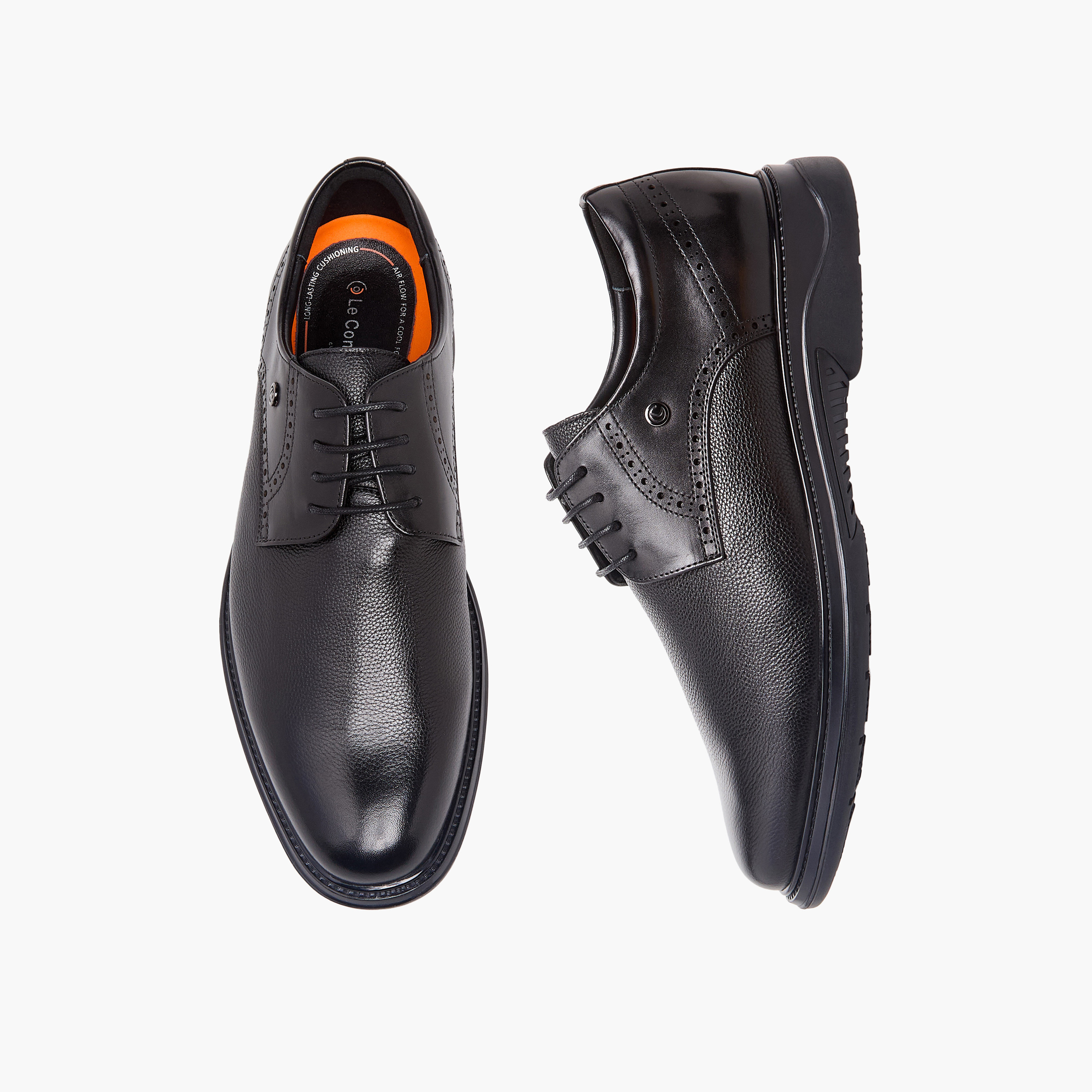Le Confort Men Lace-Up Leather Derby Shoes-men-shoes-formalshoes-image-1