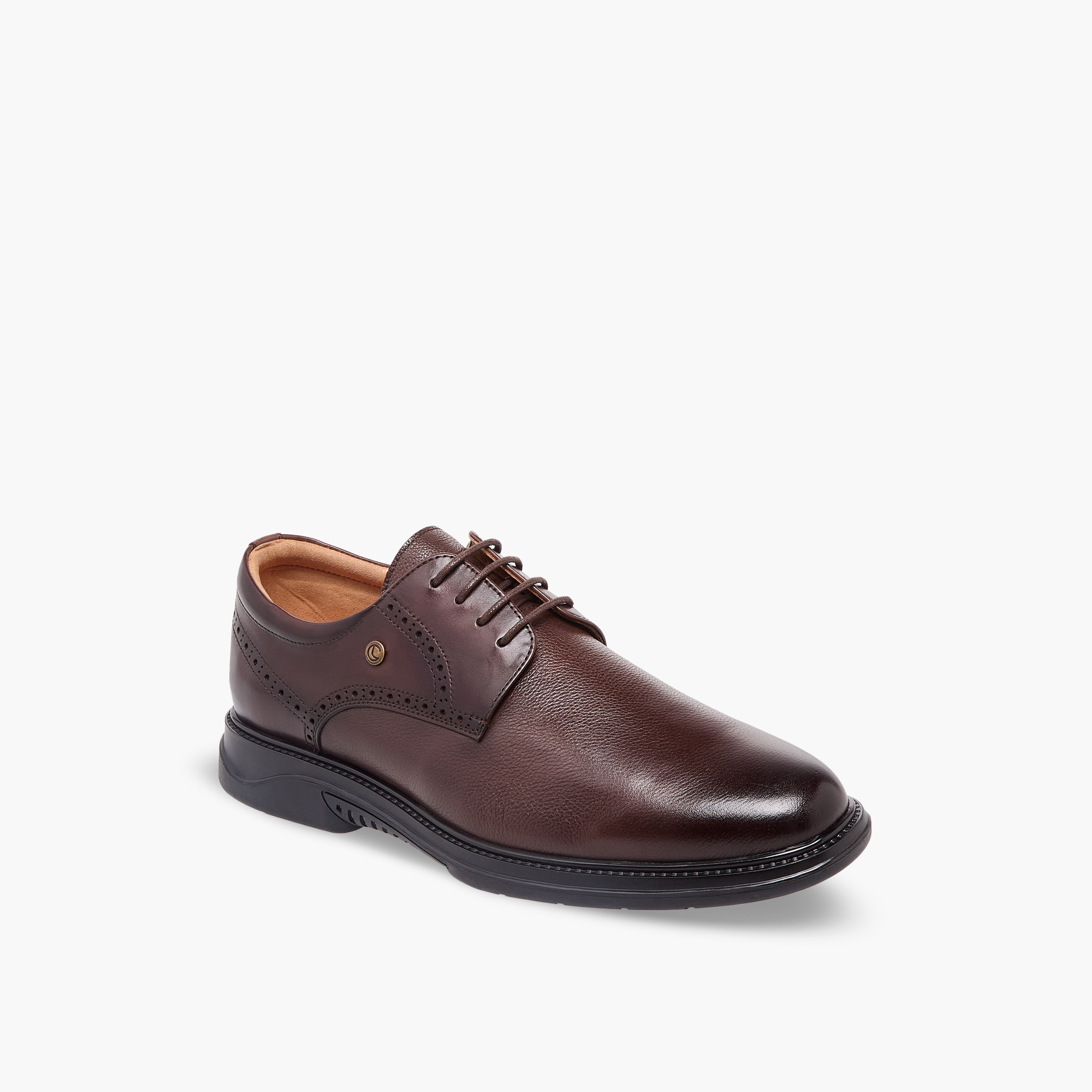 حذاء ديربي جلد برباط إغلاق للرجال من لو كونفورت-men-shoes-formalshoes-image-2