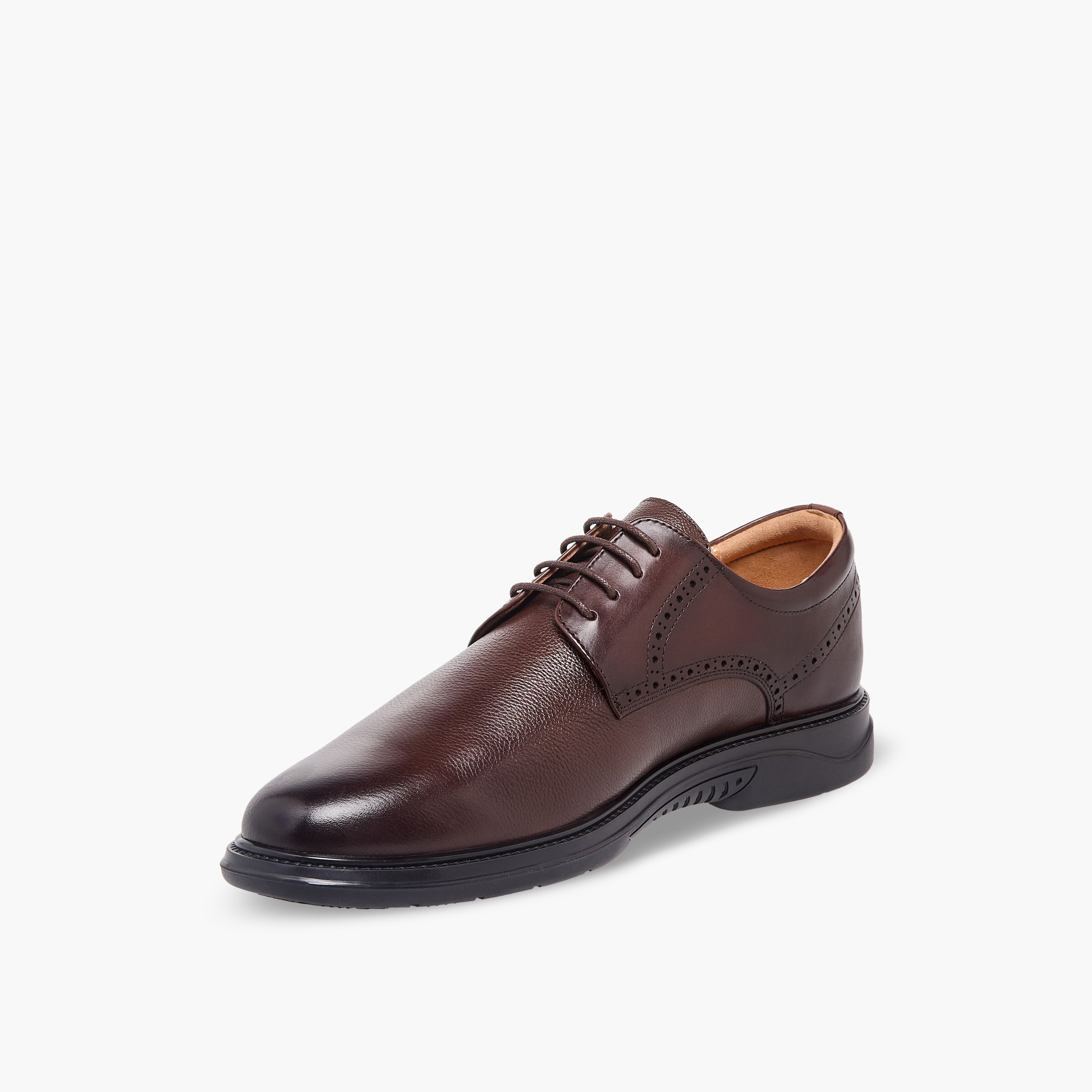 حذاء ديربي جلد برباط إغلاق للرجال من لو كونفورت-men-shoes-formalshoes-image-4