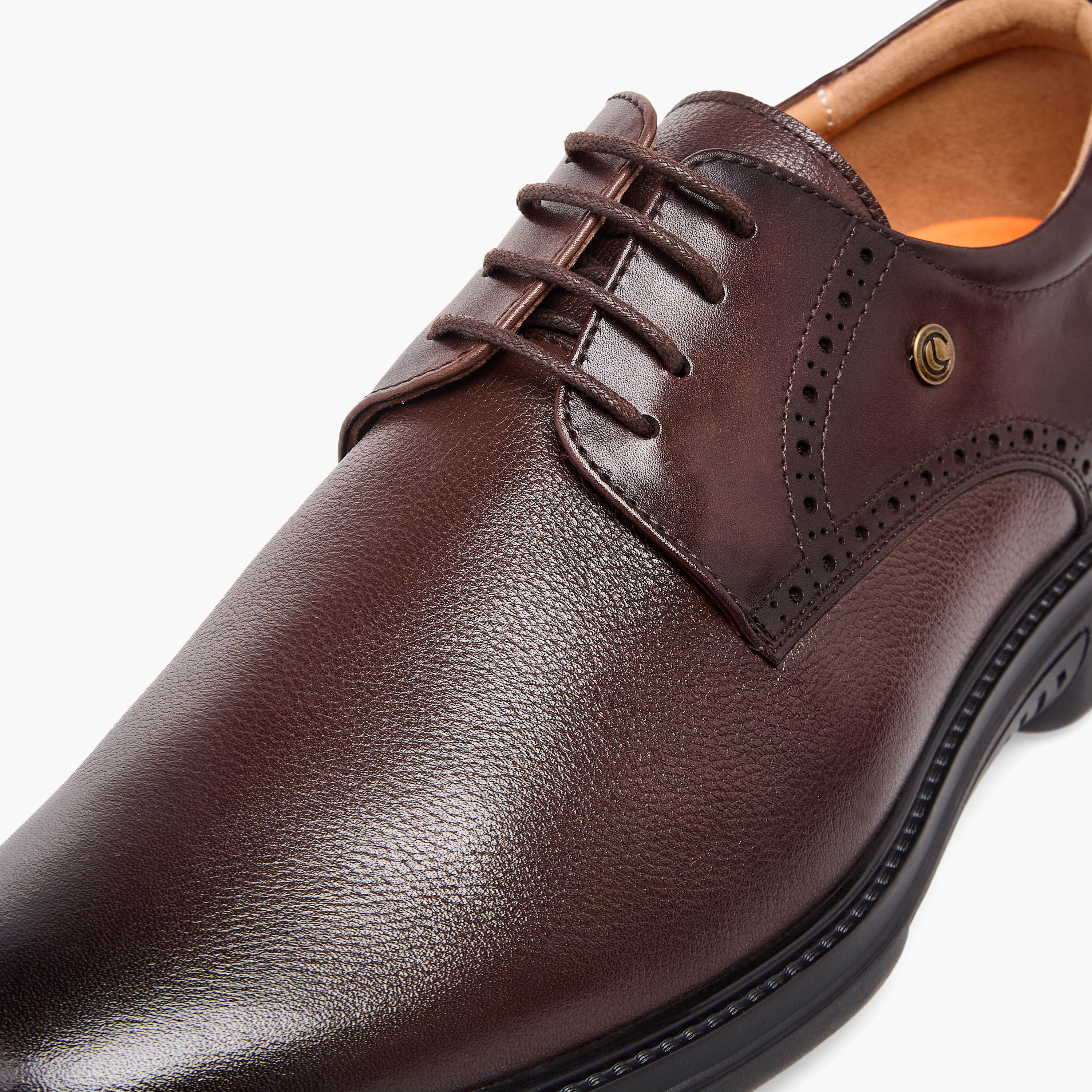 حذاء ديربي جلد برباط إغلاق للرجال من لو كونفورت-men-shoes-formalshoes-image-7