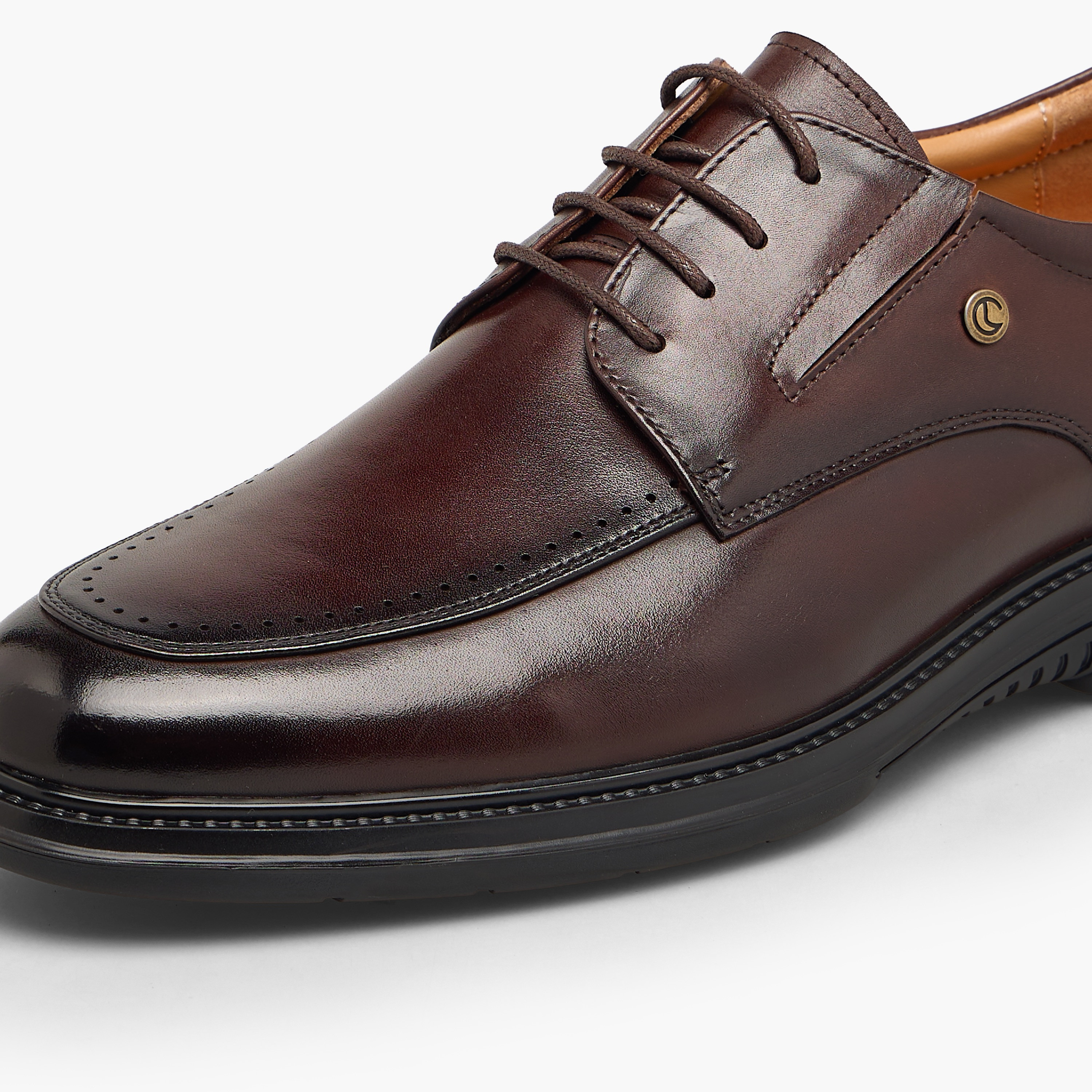 Le Confort Men Lace-Up Leather Derby Shoes-men-shoes-formalshoes-image-7