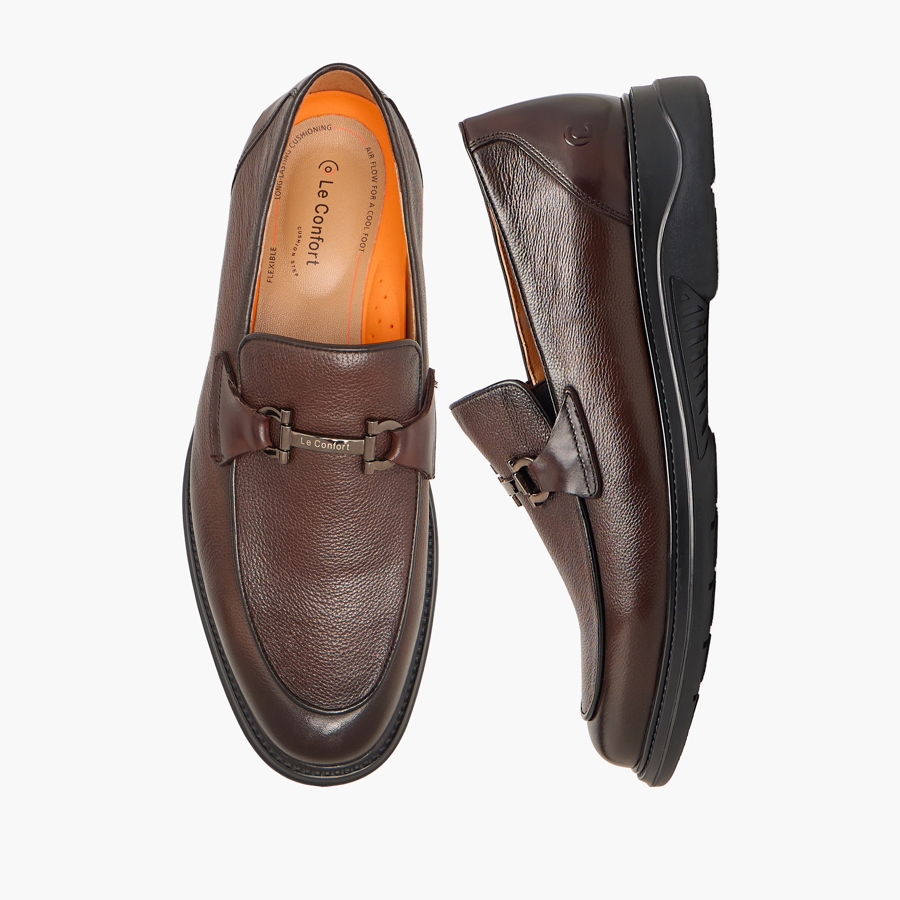 Le Confort Men Slip-On Leather Loafers-men-shoes-formalshoes-image-1