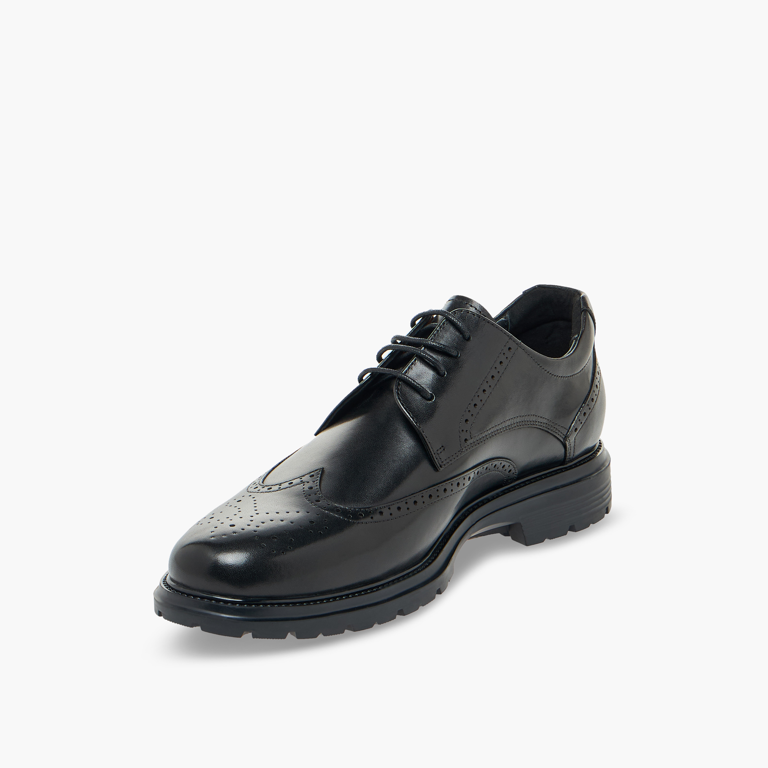 حذاء بروغ جلدي كلاسيكي للرجال من لو كونفورت-men-shoes-formalshoes-image-4