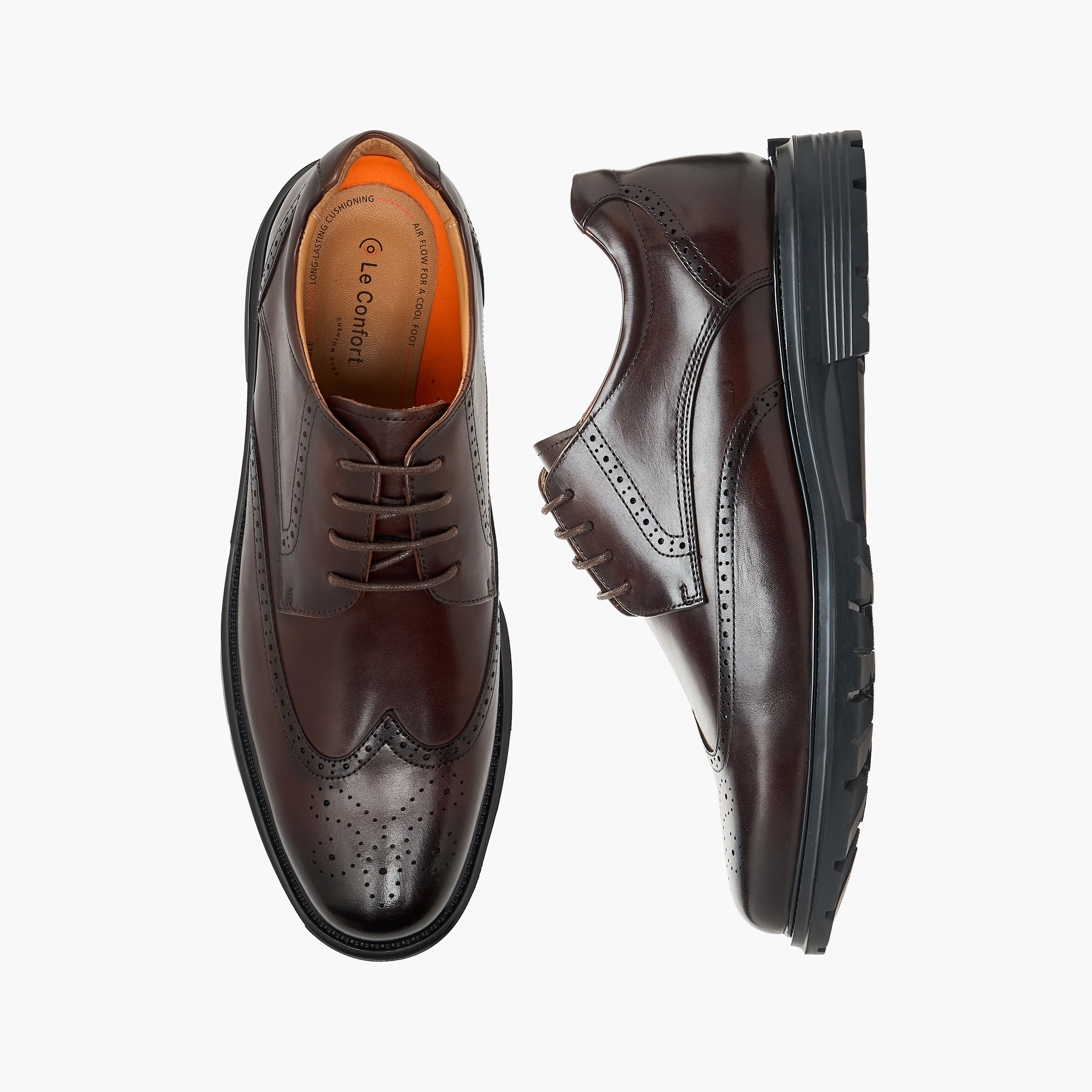 Le Confort Men Leather Brogue Shoes-men-shoes-formalshoes-image-1