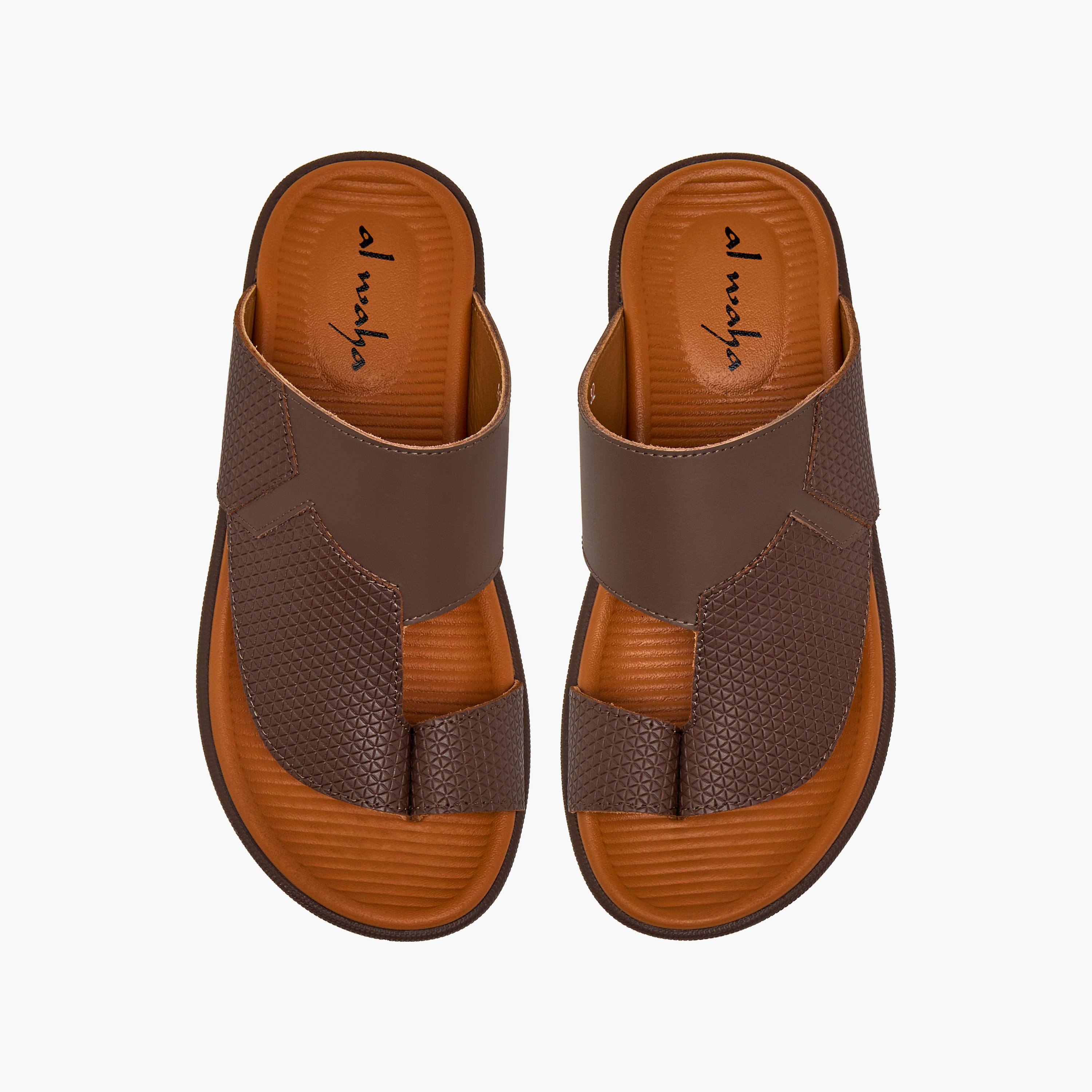 Al Waha Boys Leather Toe Loop Detail Arabic Sandals-boys-shoes-sandals-image-1