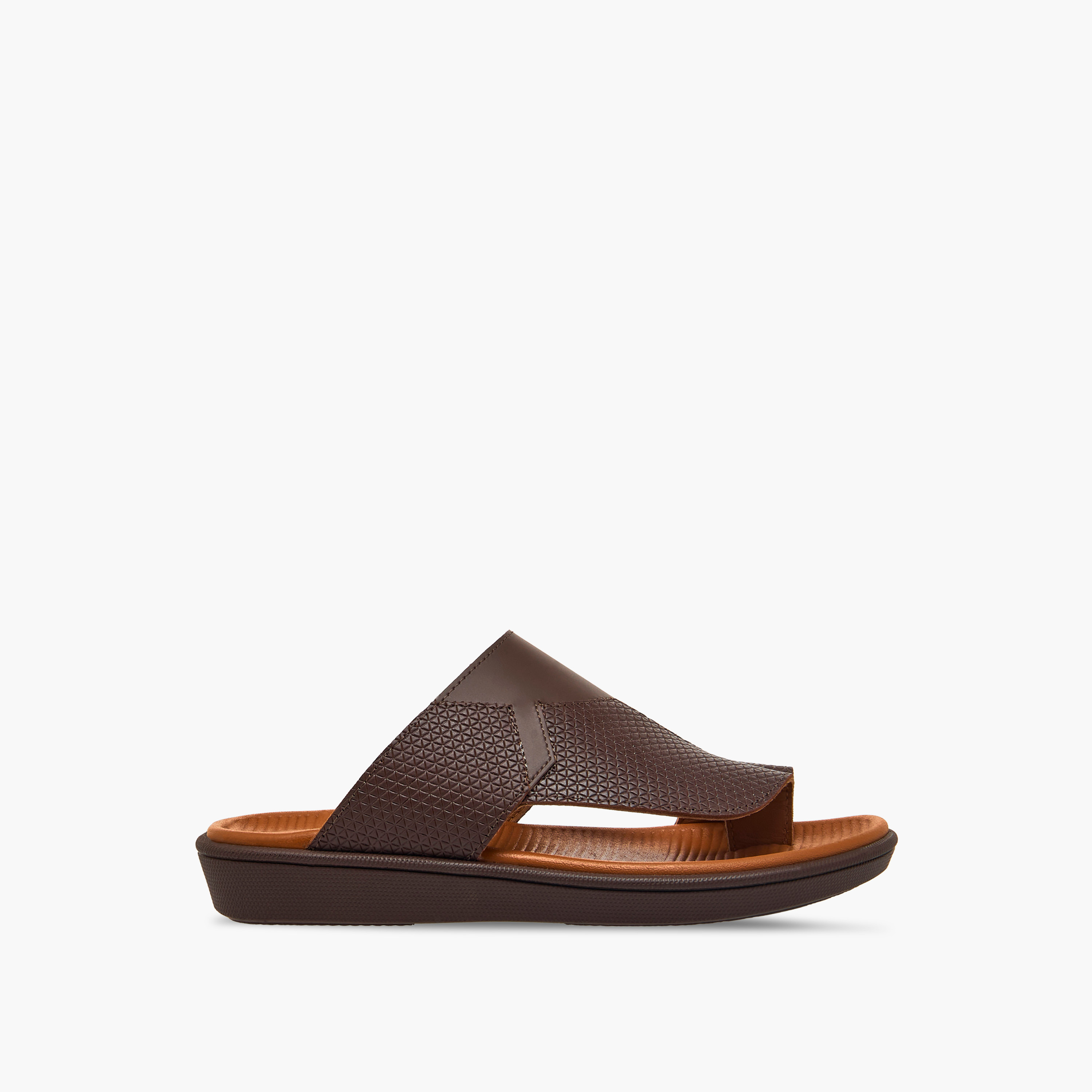 Al Waha Boys Leather Toe Loop Detail Arabic Sandals-boys-shoes-sandals-image-3