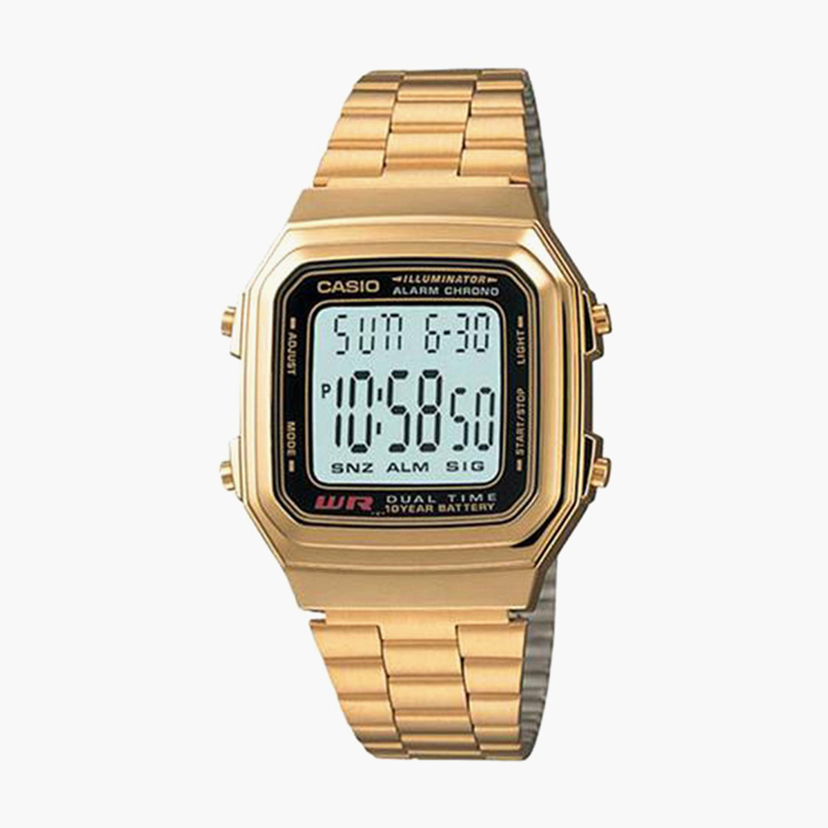 A178WGA-1ADF- راقب حزام معدن رقميّة ذهبي ملك الرجال كاسيو-men-watchesandjewellery-watches-image-1