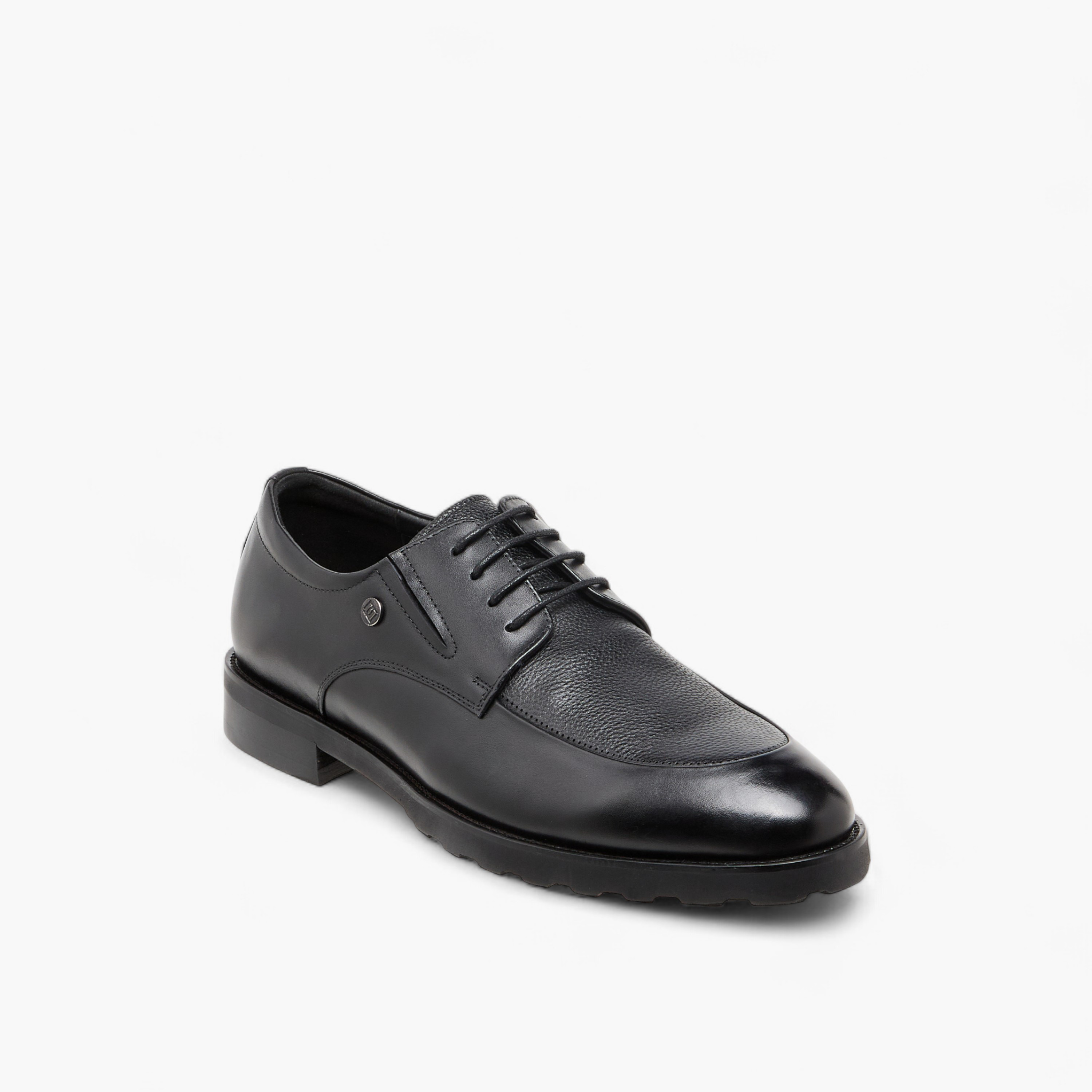 Duchini Men Genuine Leather Lace-Up Derby Shoes-men-shoes-formalshoes-image-2