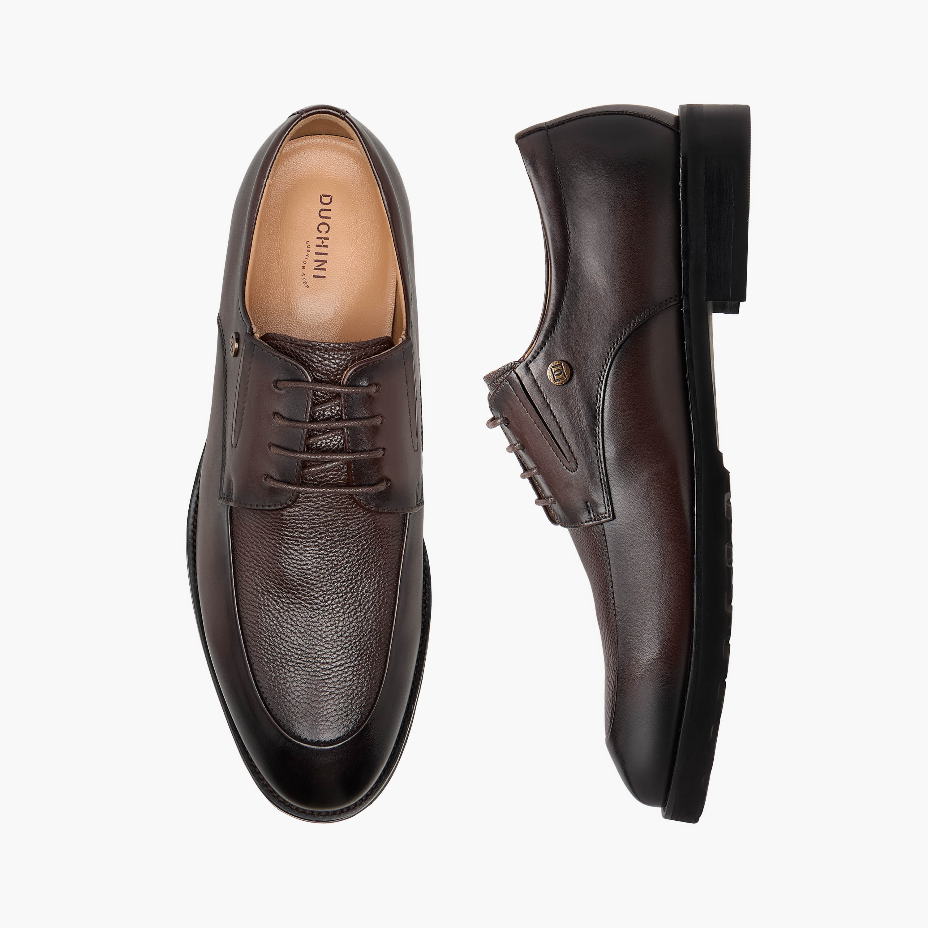 Duchini Men Genuine Leather Lace-Up Derby Shoes-men-shoes-formalshoes-image-1