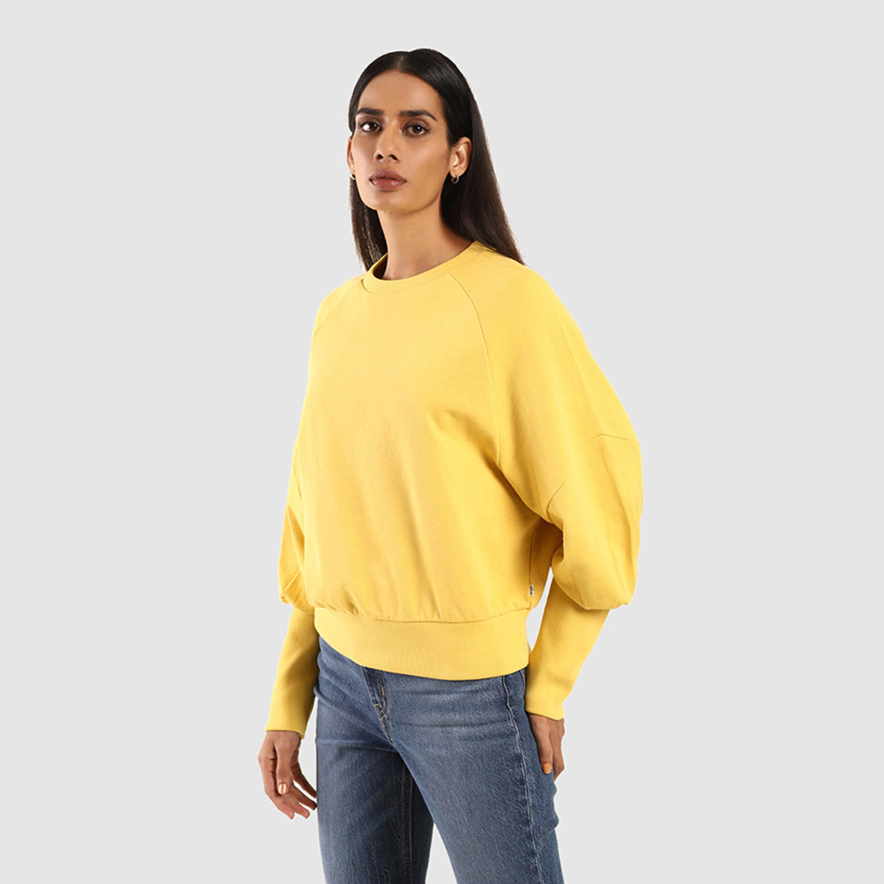 Levi's Plain Round Neck Long Sleeves Women's Sweatshirt-women-clothing-hoodiesandsweatshirts-sweatshirts-image-1