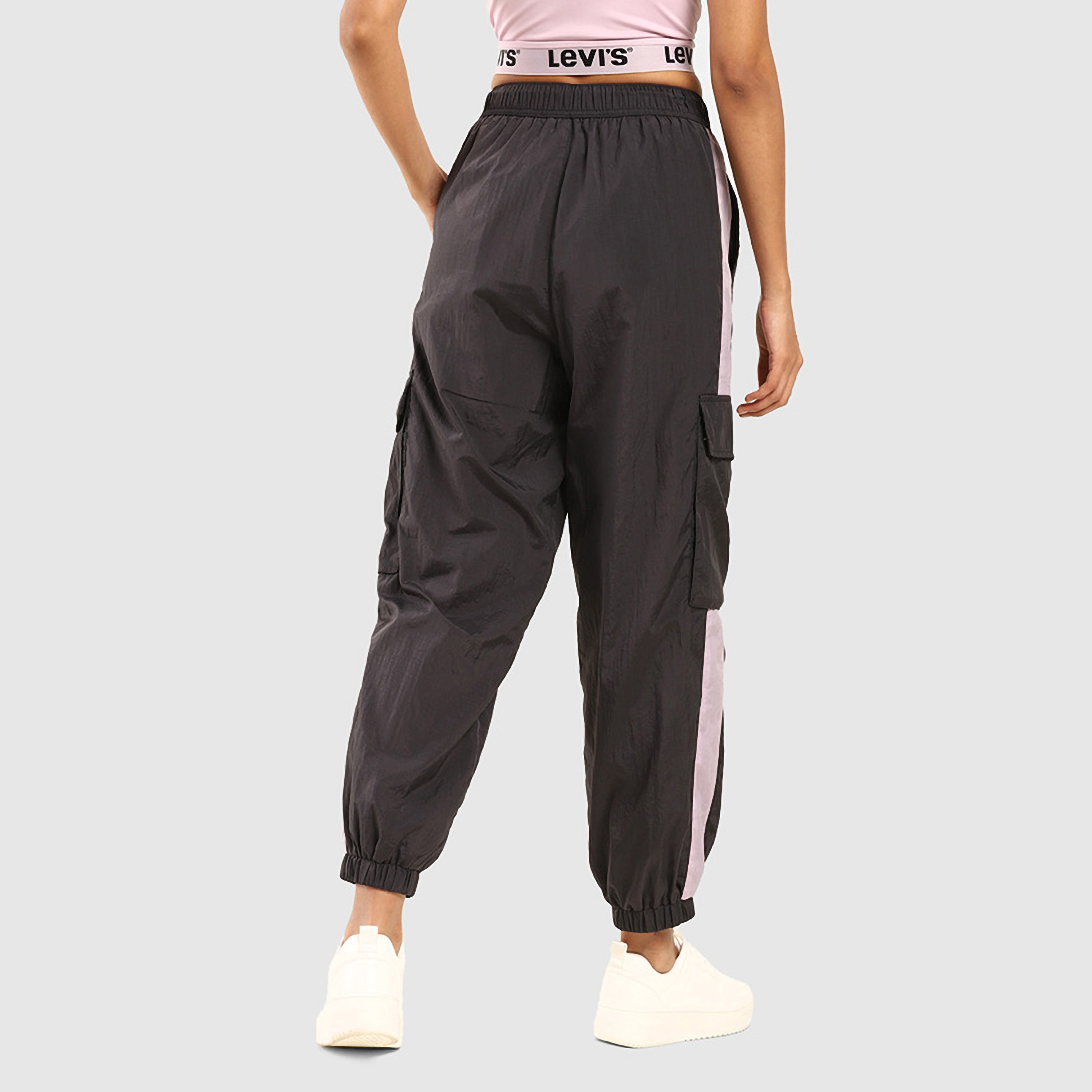Levi's Plain Mid-Rise Flap Pocket Joggers-women-clothing-bottoms-joggers-image-4