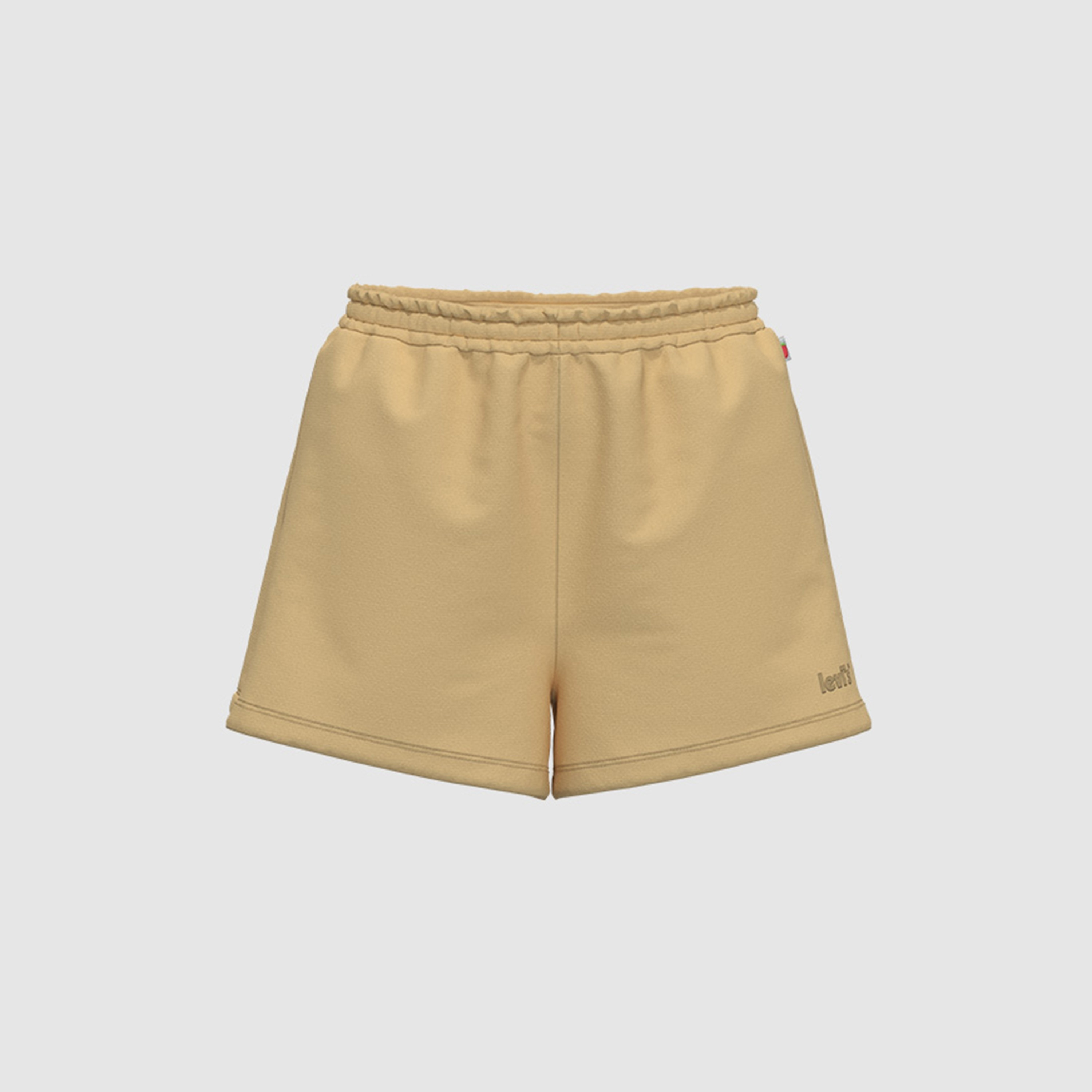 Levi's Plain Mid Rise Drawstring Women's Shorts-women-clothing-bottoms-shorts-image-2