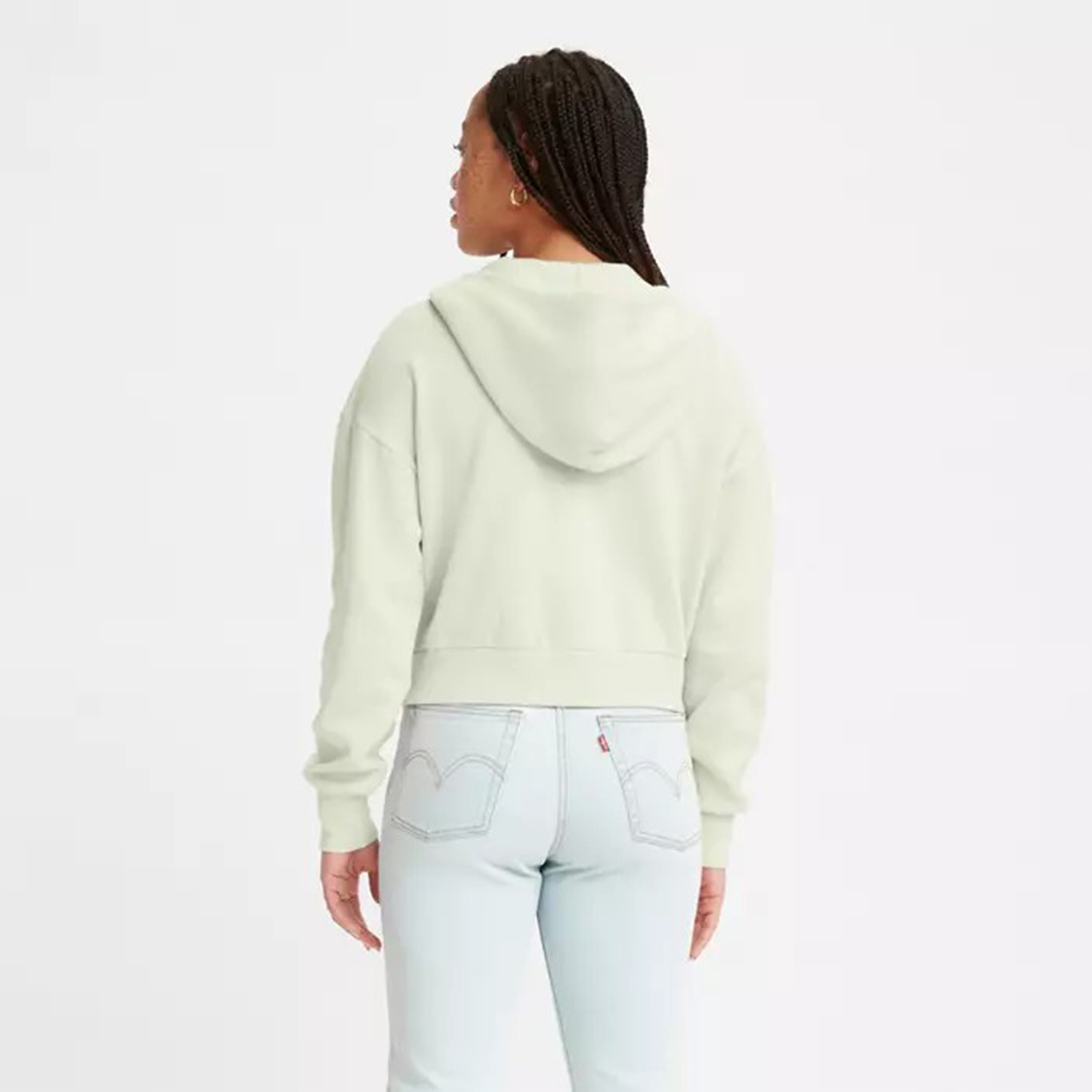 Levi's Plain Hooded Neck Long Sleeves Women's Hoodie-women-clothing-hoodiesandsweatshirts-sweatshirts-image-2