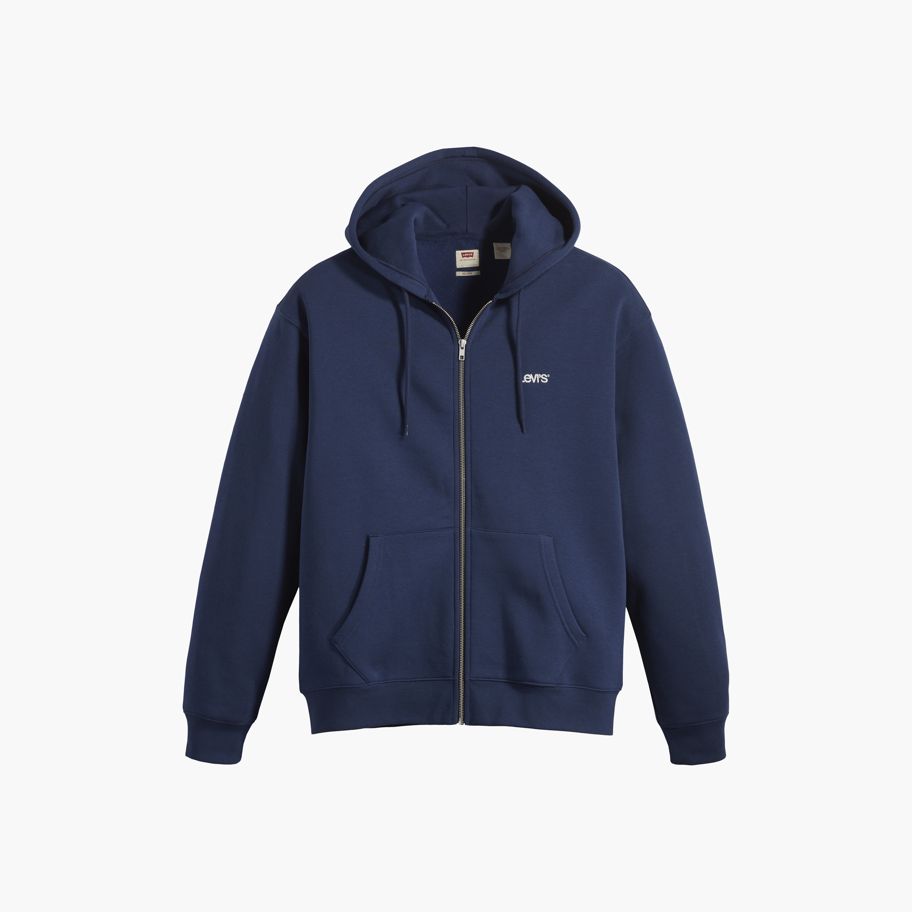 هودي رجالي بغطاء رأس وسحاب وأكمام طويلة بشعار من ليفايس-men-clothing-hoodiesandsweatshirts-image-3