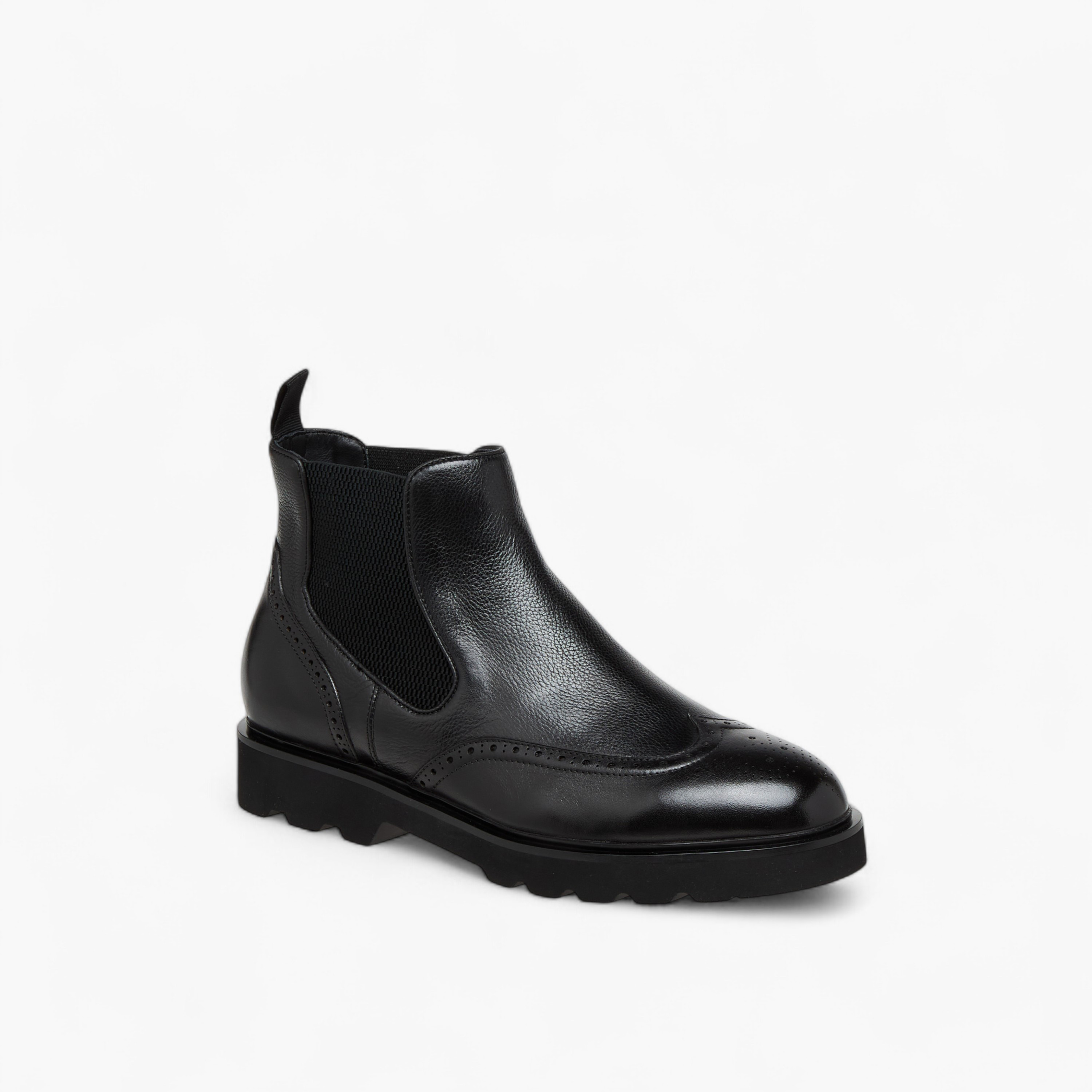 Duchini Men Solid Slip-On Leather Chelsea Boots-men-shoes-boots-image-2