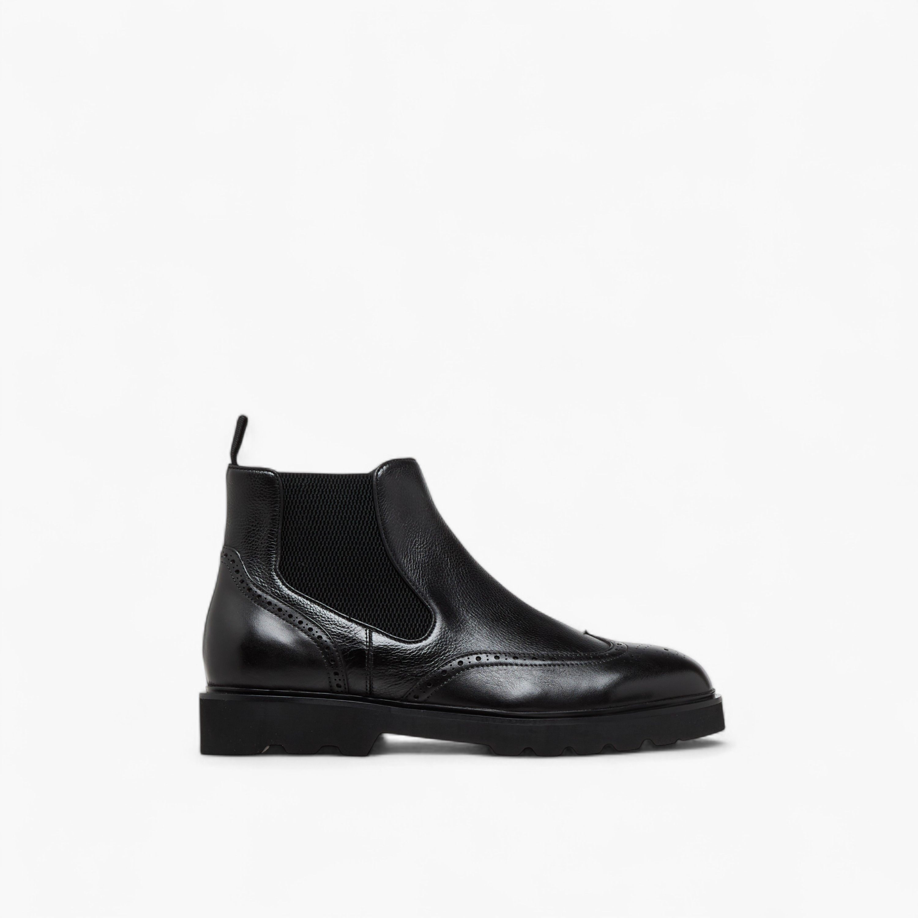 Duchini Men Solid Slip-On Leather Chelsea Boots-men-shoes-boots-image-3