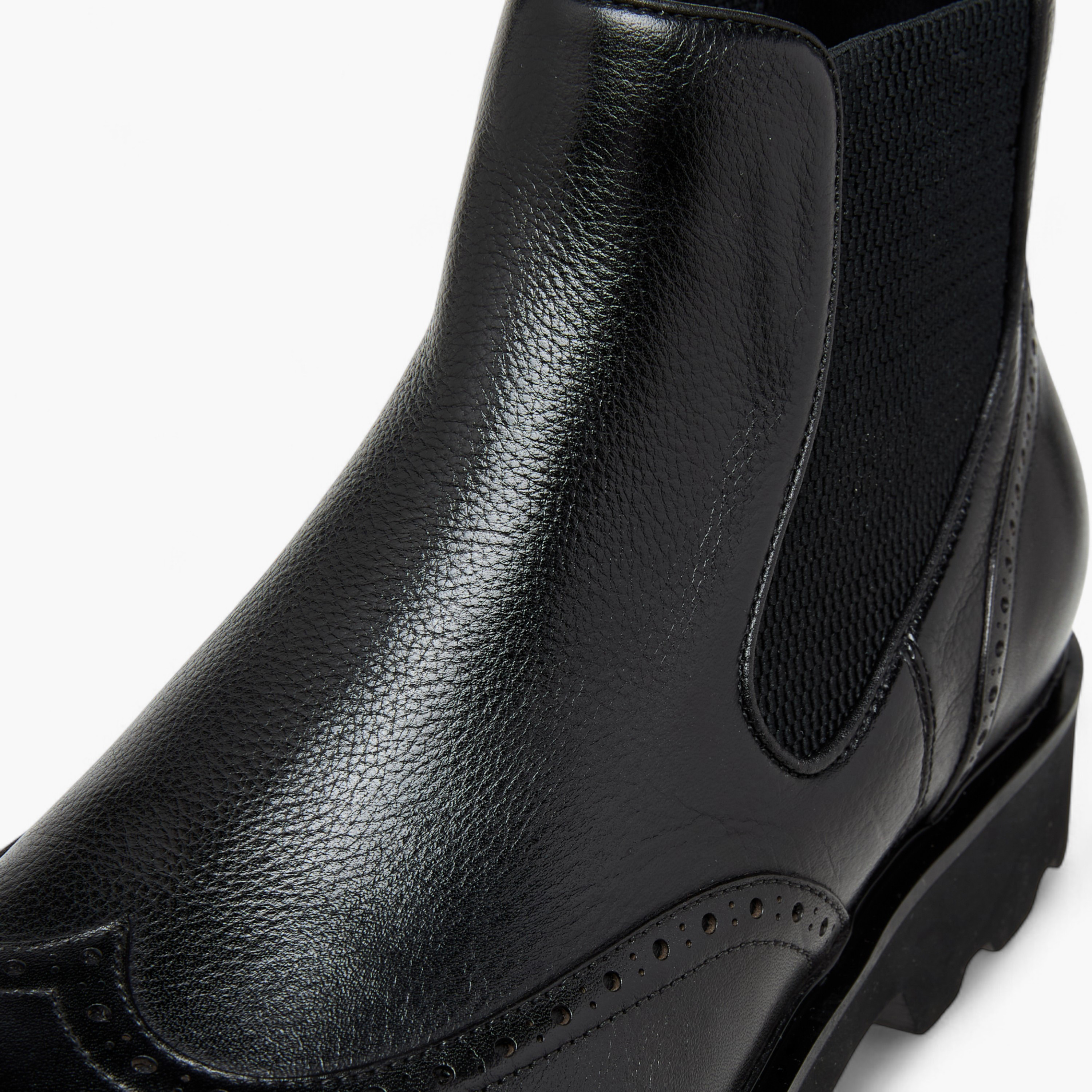 Duchini Men Solid Slip-On Leather Chelsea Boots-men-shoes-boots-image-4