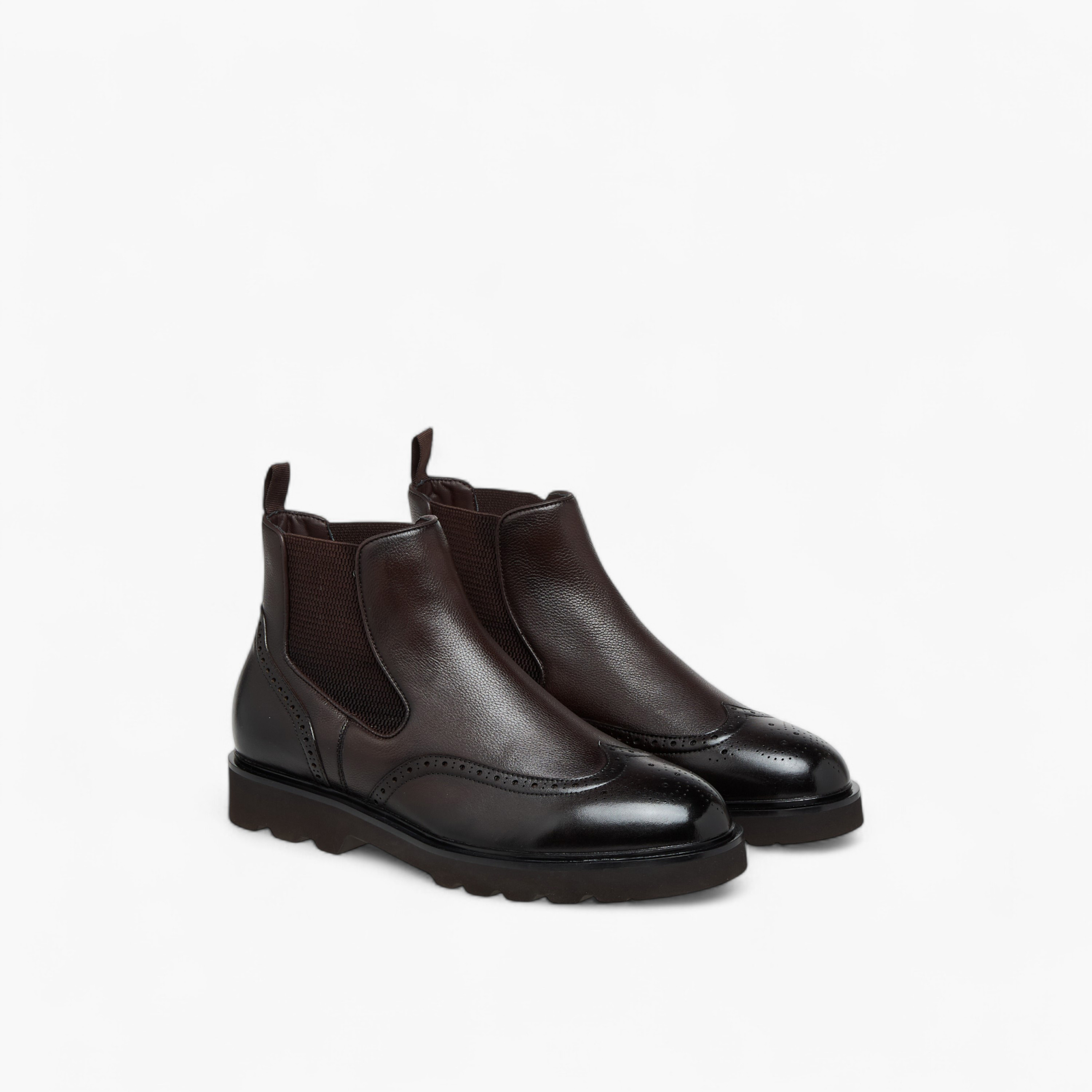 أبوات تشيلسي جلد سادة سهلة الارتداء للرجال من دوتشيني-men-shoes-boots-image-1