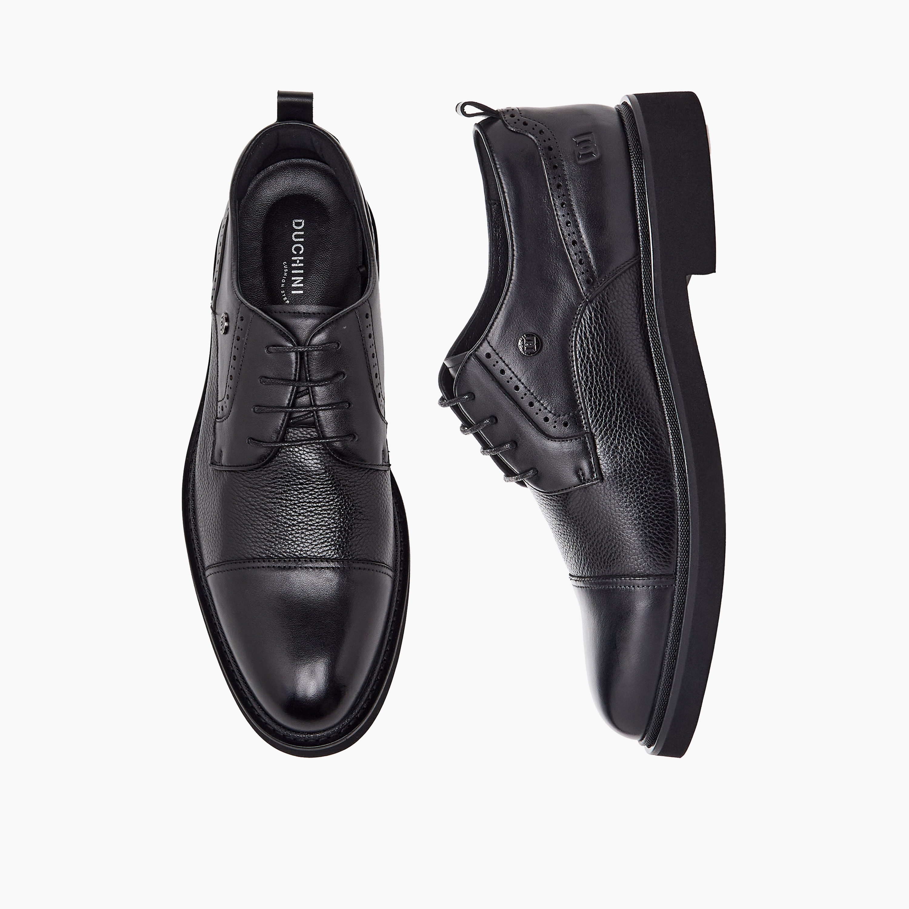 حذاء ديربي جلد برباط إغلاق من دوتشيني-men-shoes-formalshoes-image-1