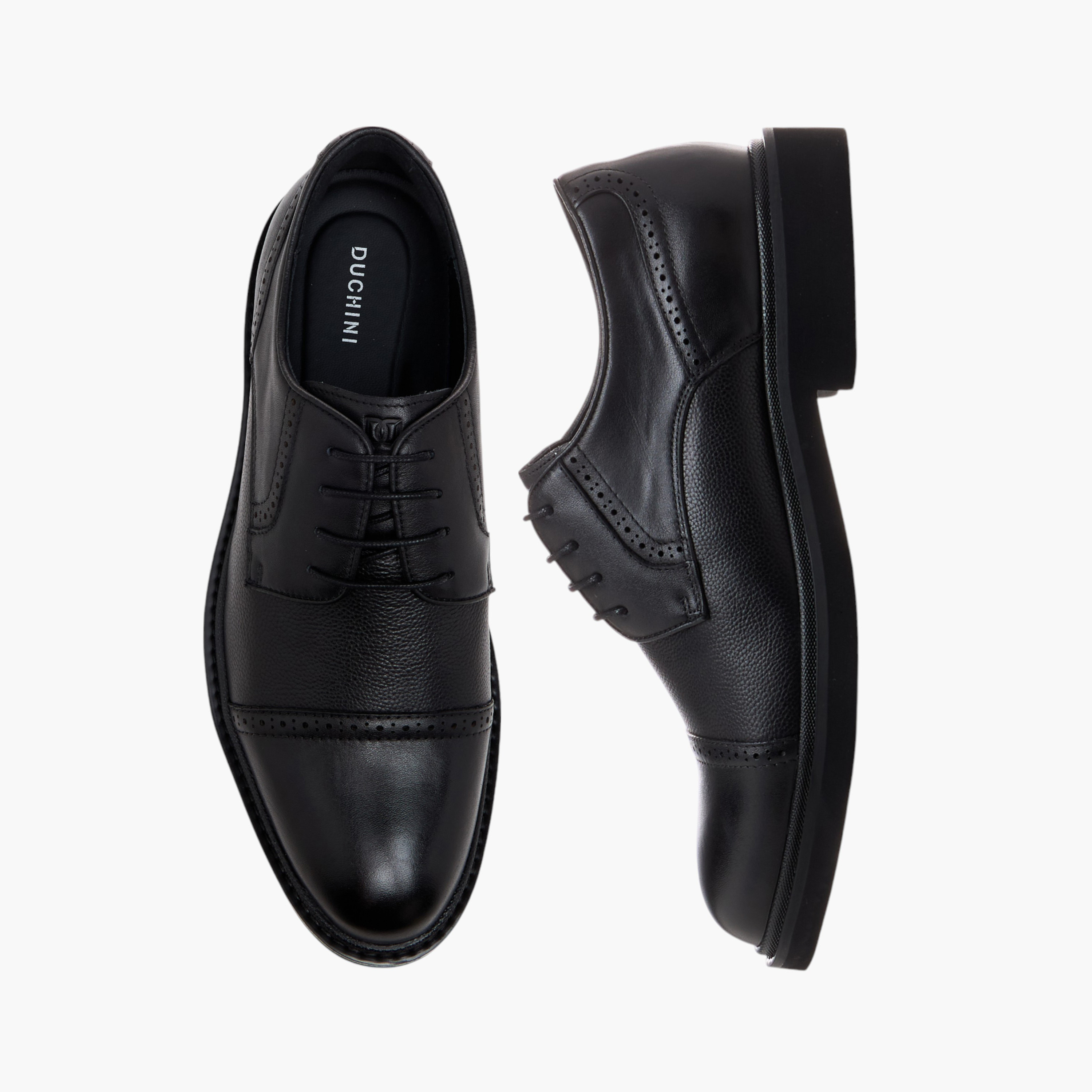 حذاء ديرسبي برباط من الجلد الطبيعي للرجال من دوتشيني-men-shoes-formalshoes-image-1