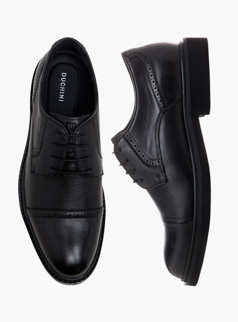 حذاء ديرسبي برباط من الجلد الطبيعي للرجال من دوتشيني-men-shoes-formalshoes-image-1